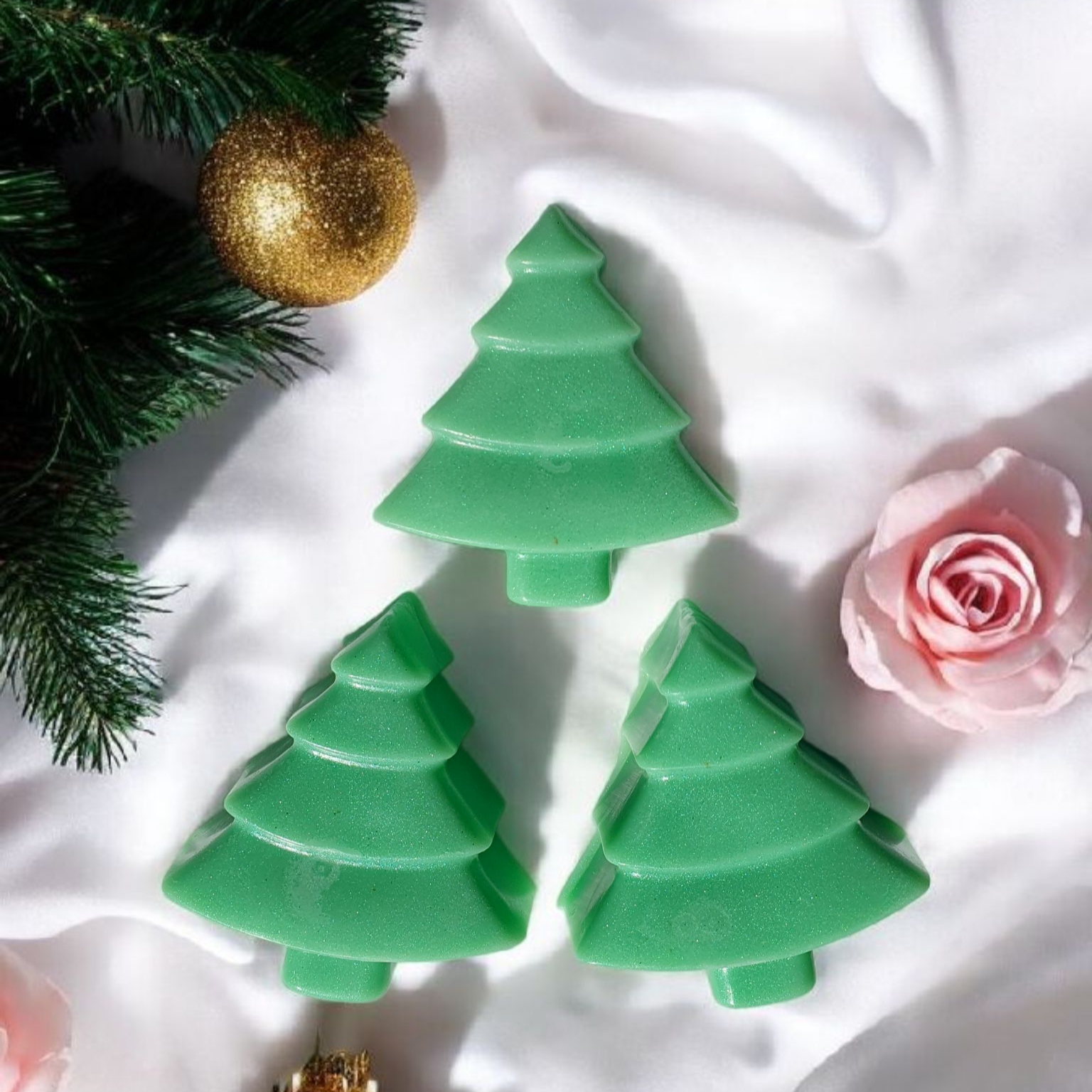 Christmas tree soap bars Butler Bath Products