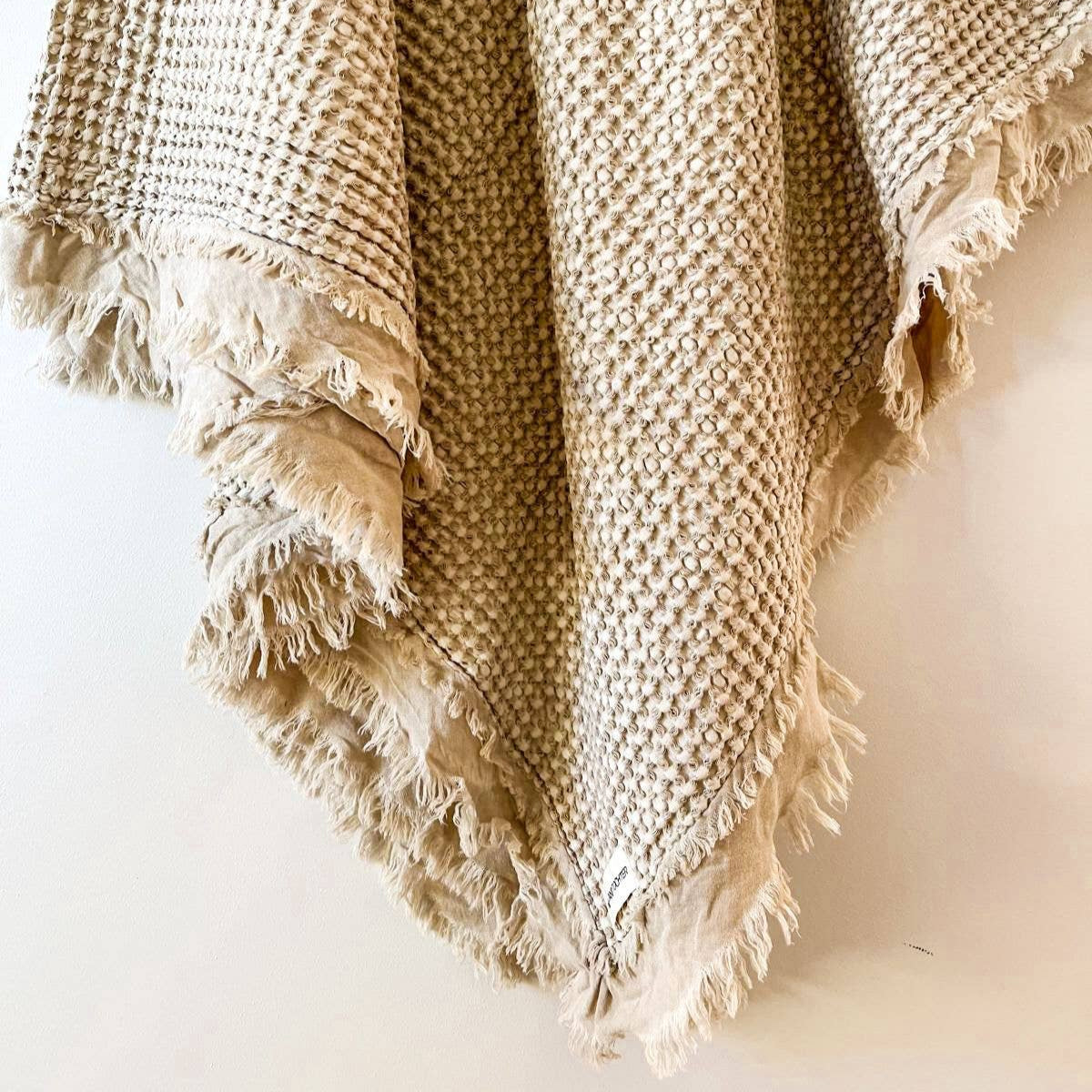 Organic Cotton Rustic Waffle Throw Blanket - Natural Mama and Tochter