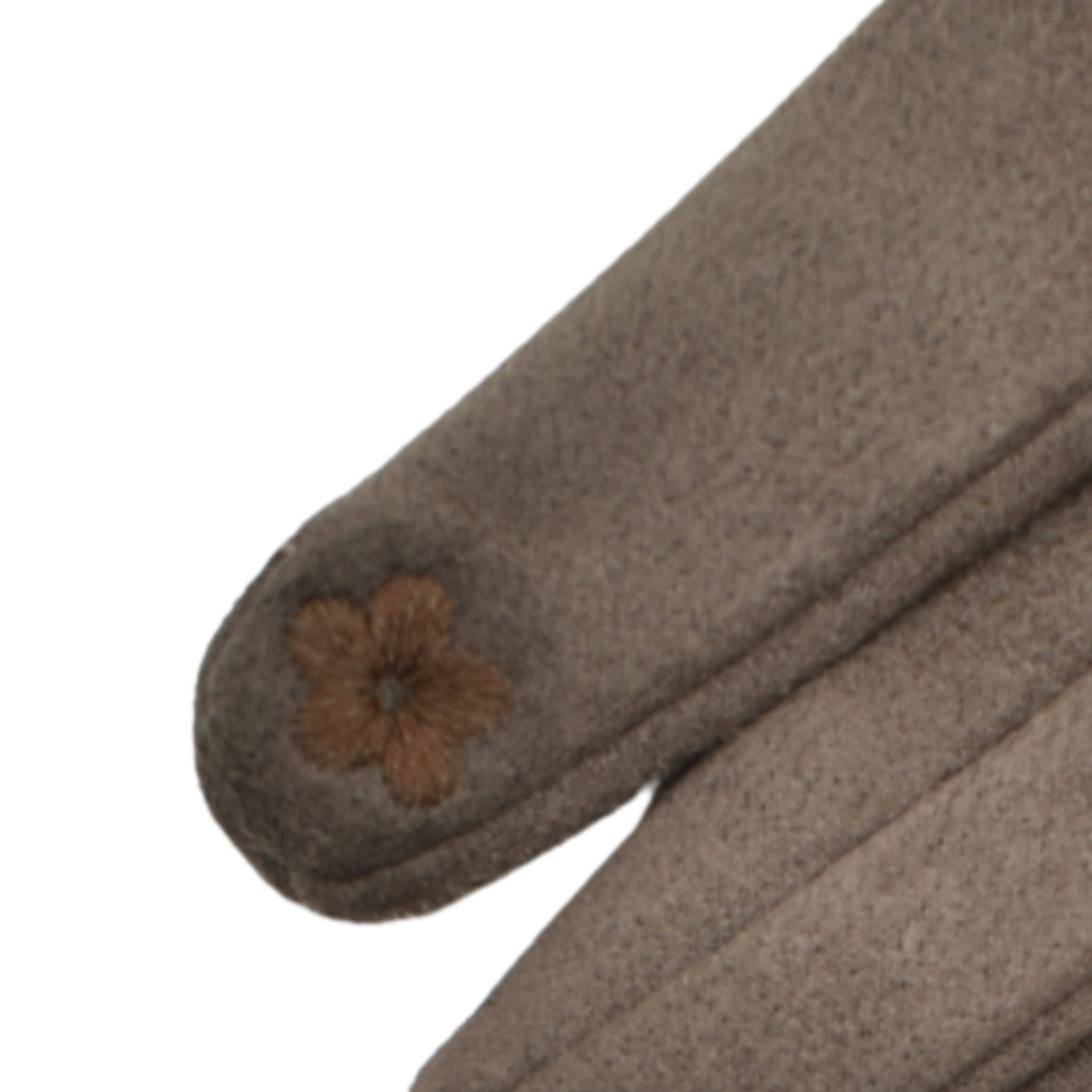 Faux Fur Cuff Gloves – Brown