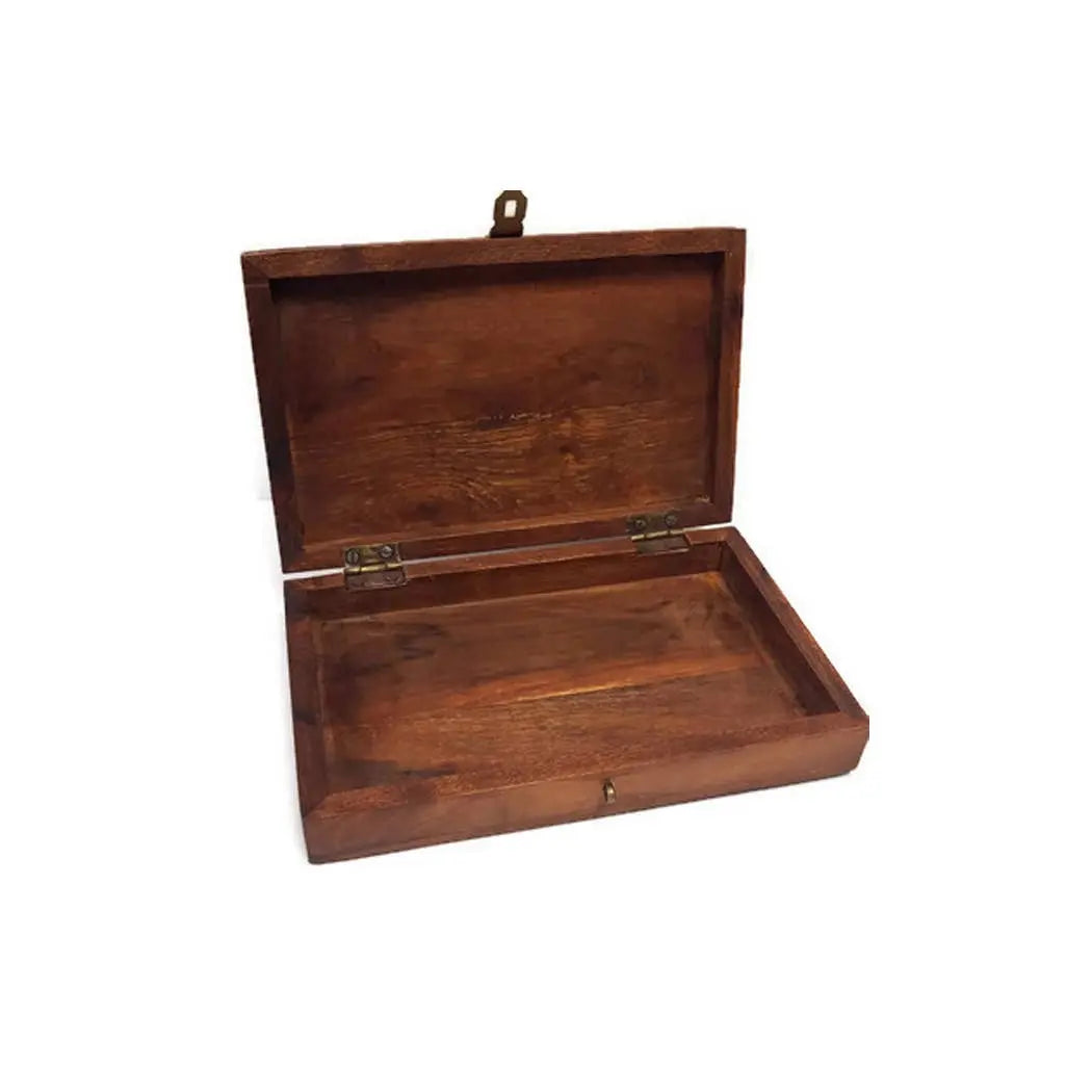 Colonial Ox Horn Domino Set – 28 Piece Set in 8" Wooden Storage Box