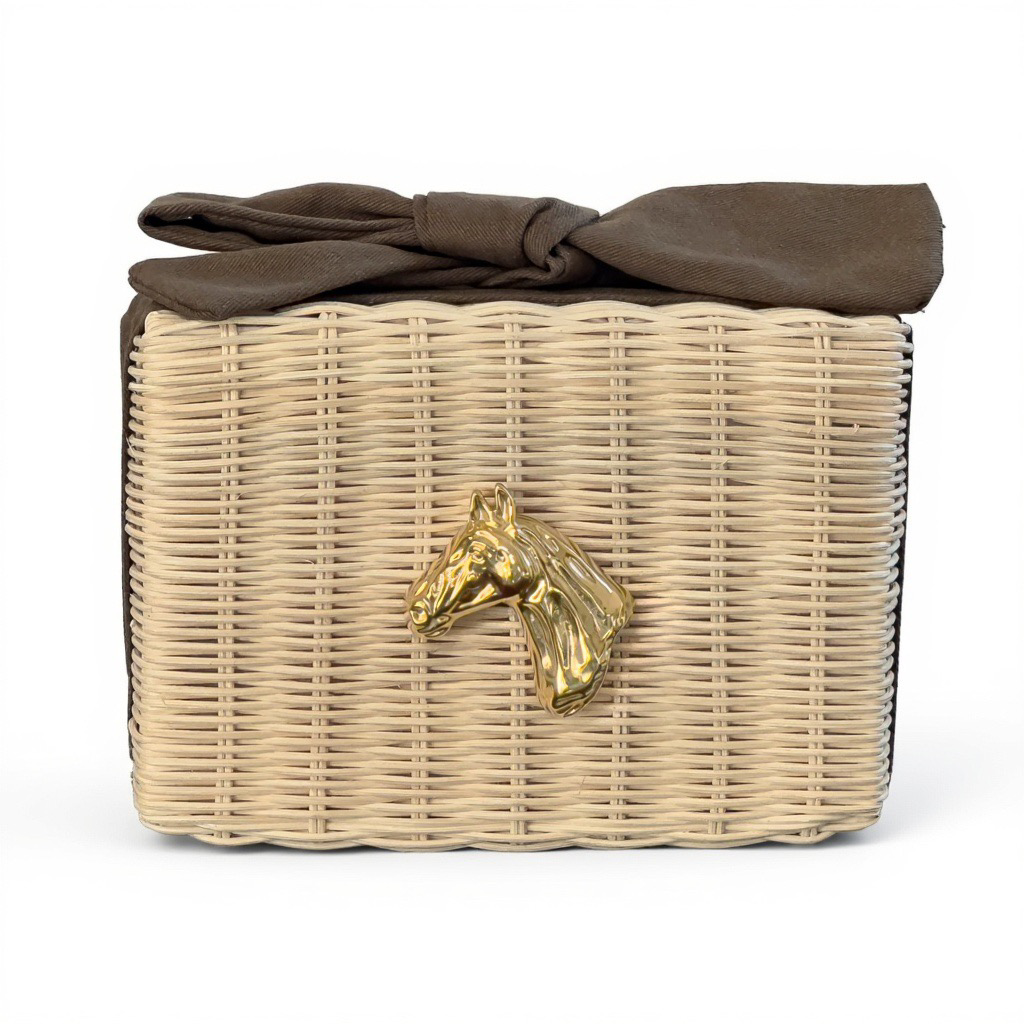 Derby Bow Clutch – Brown