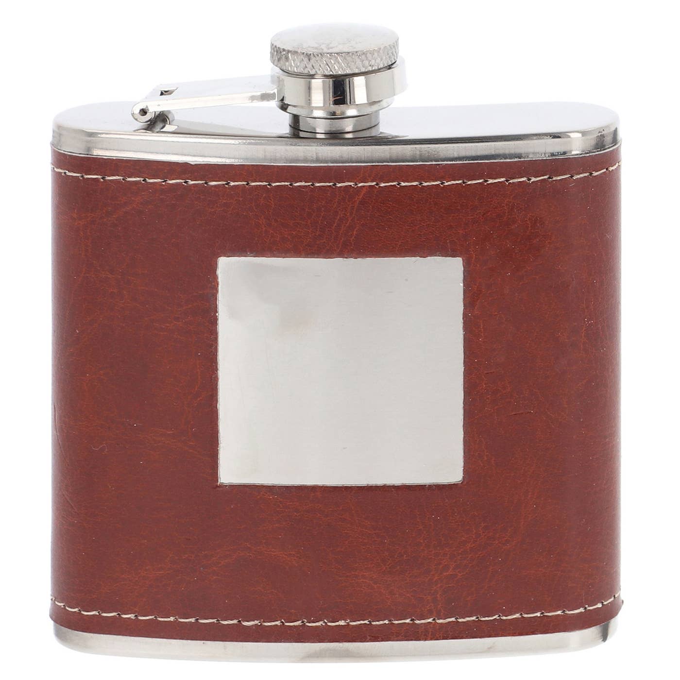 Hip Flask – Brown Engrave (6oz)