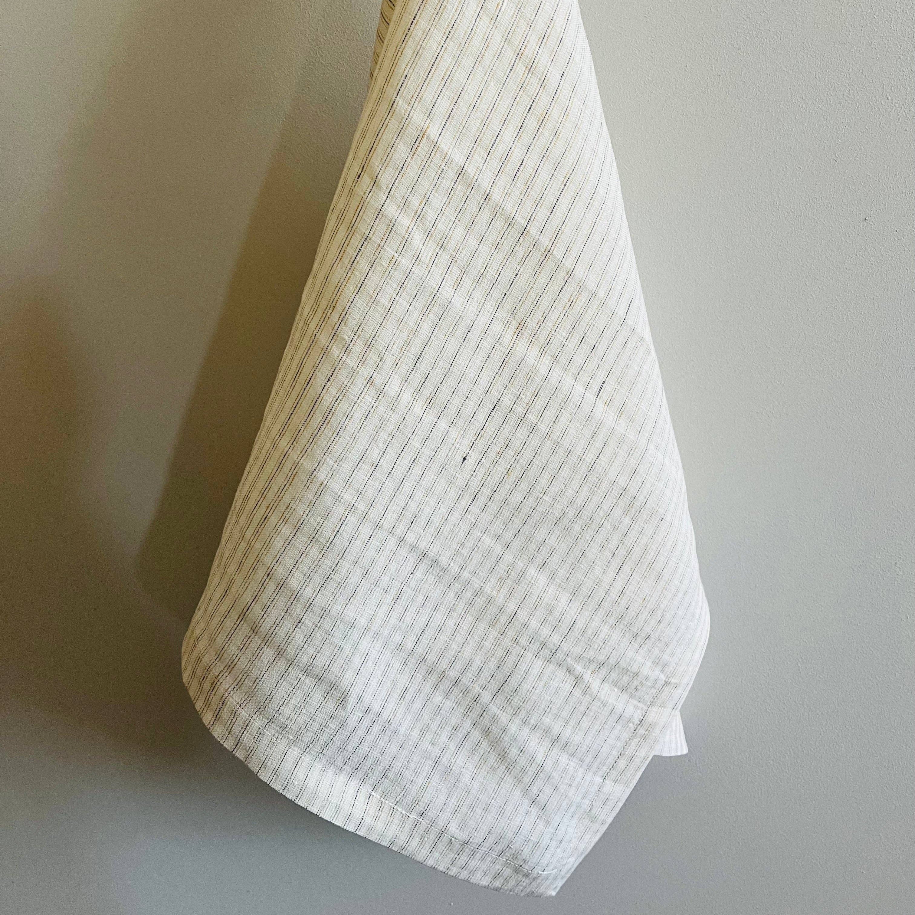 Pure French Linen Tea Towel - Vintage Stripe Mama and Tochter