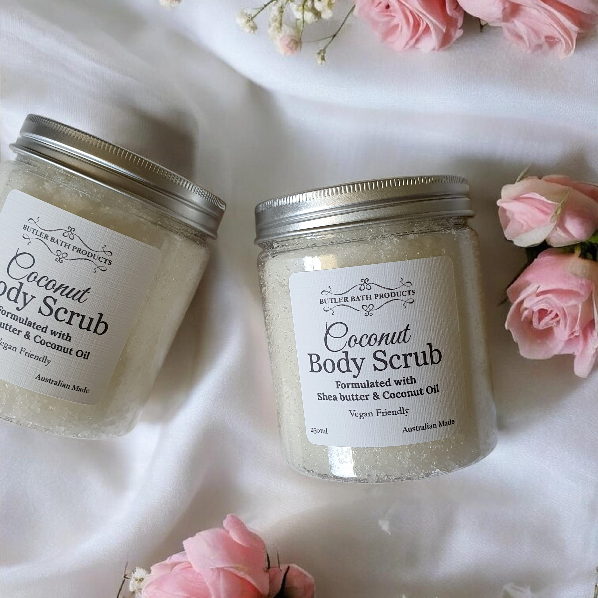 Coconut Body Scrub – Natural Sugar Scrub for Soft, Glowing Skin