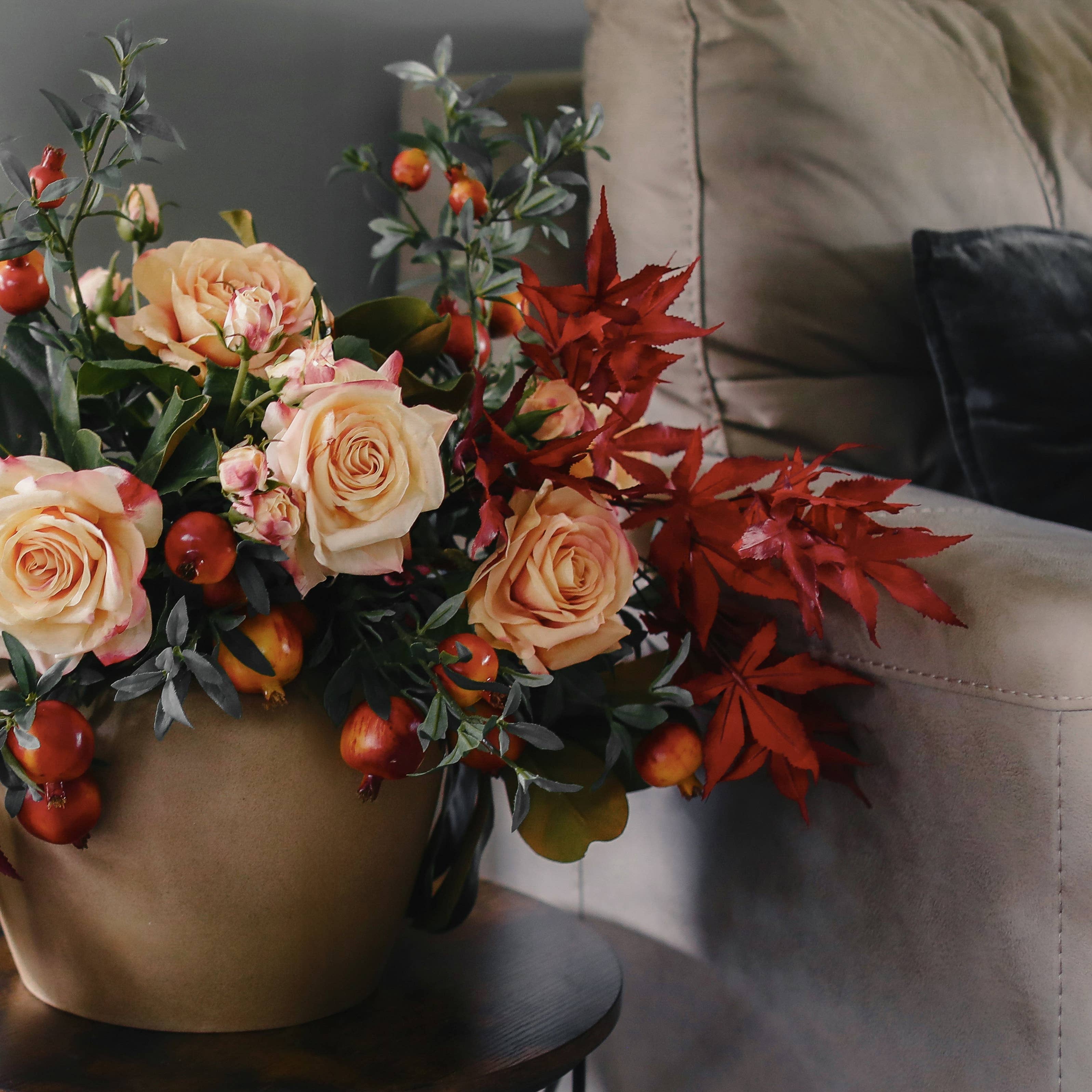Prestige Fall’s Arrival Bouquet – Faux Floral Pack (Flowers Only)