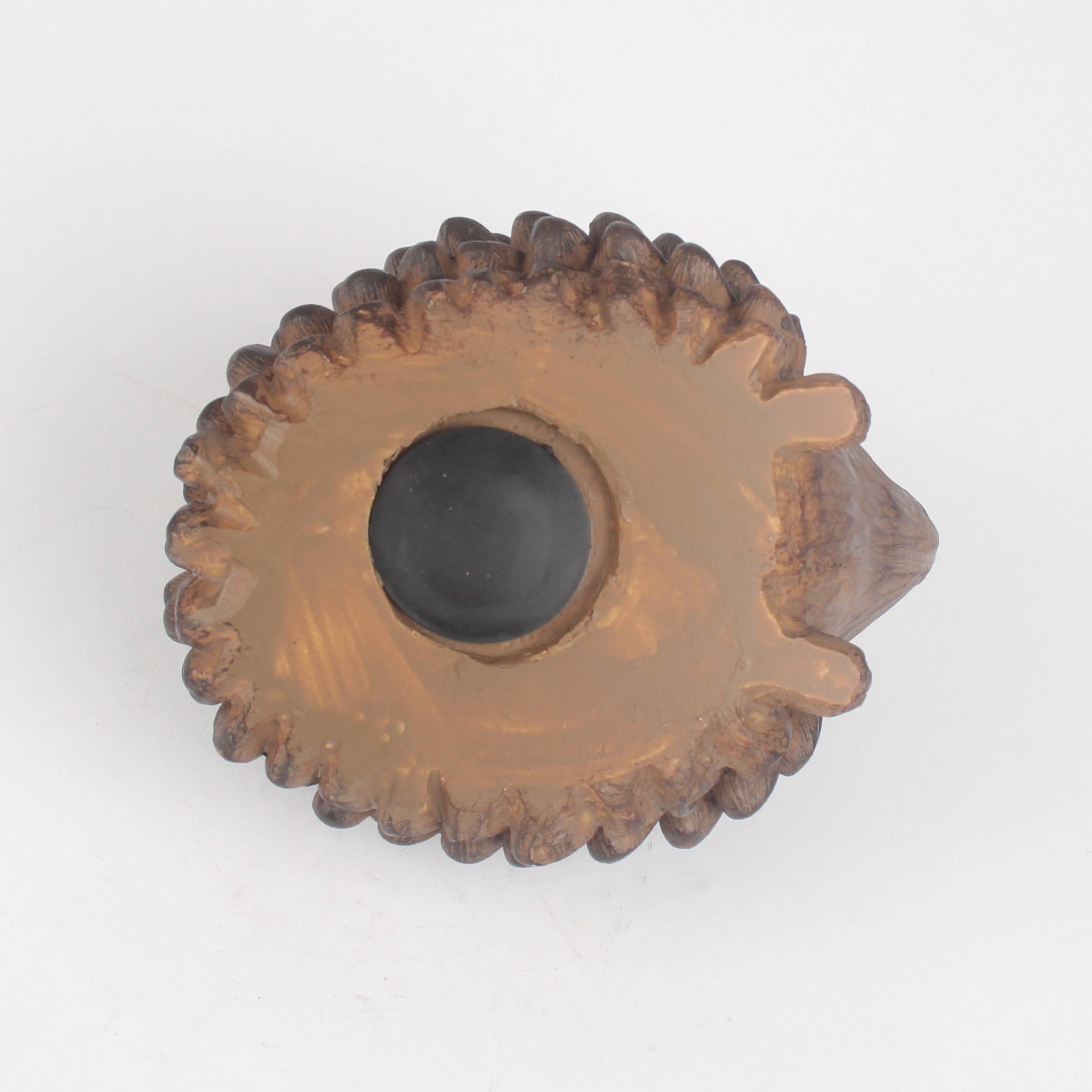 Rustic Carved-Effect Hedgehog Money Box & Ornament