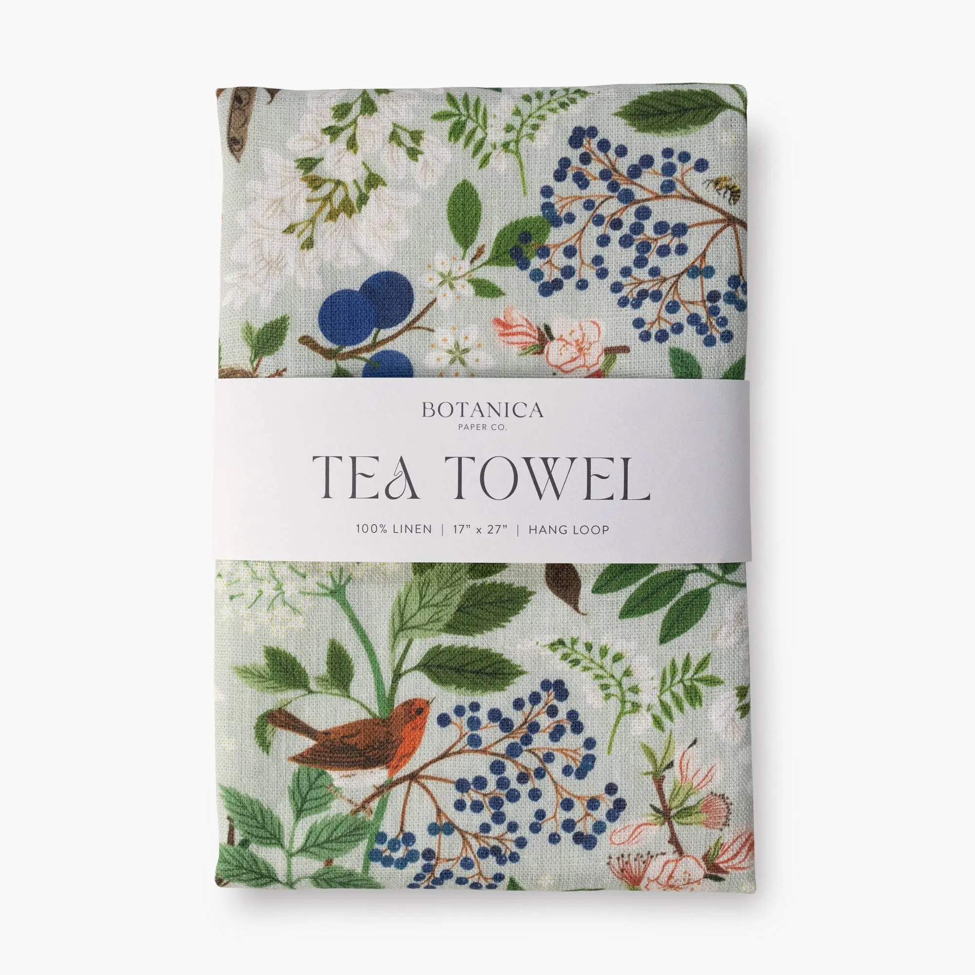 Flowering Trees 100% Linen Tea Towel