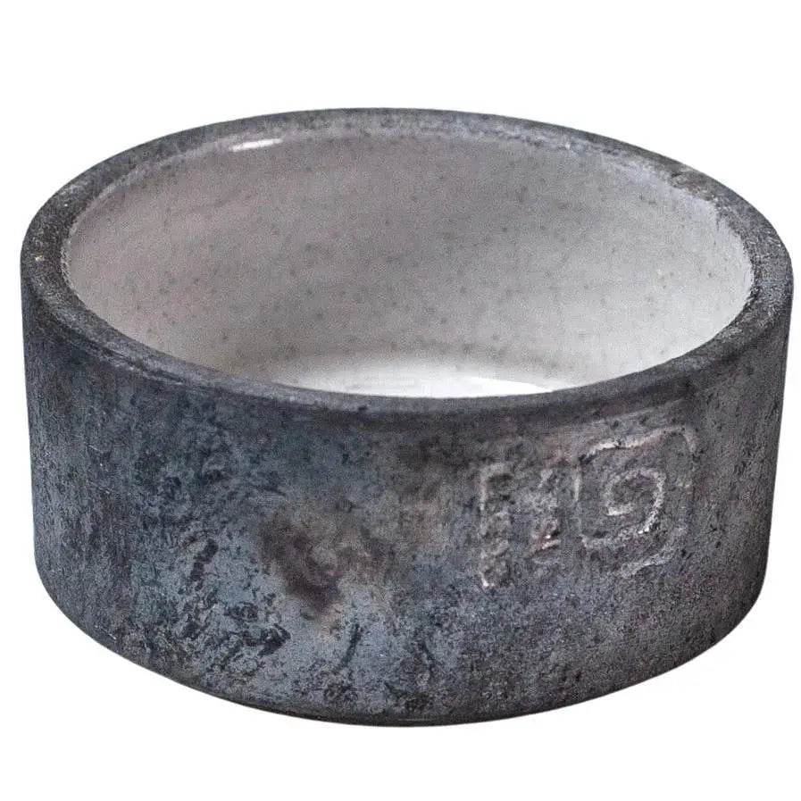 Handmade Raku-fired salt bowls in 3 different glazes: White Rune-Jakobsen Design