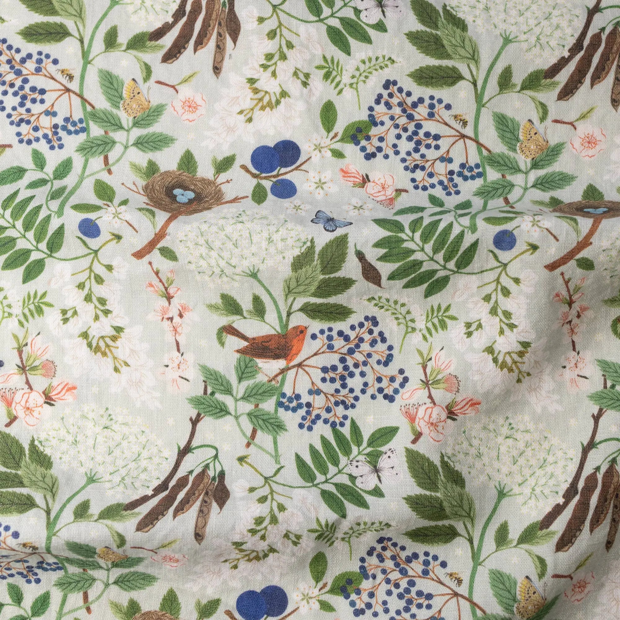Flowering Trees 100% Linen Tea Towel Botanica Paper Co.