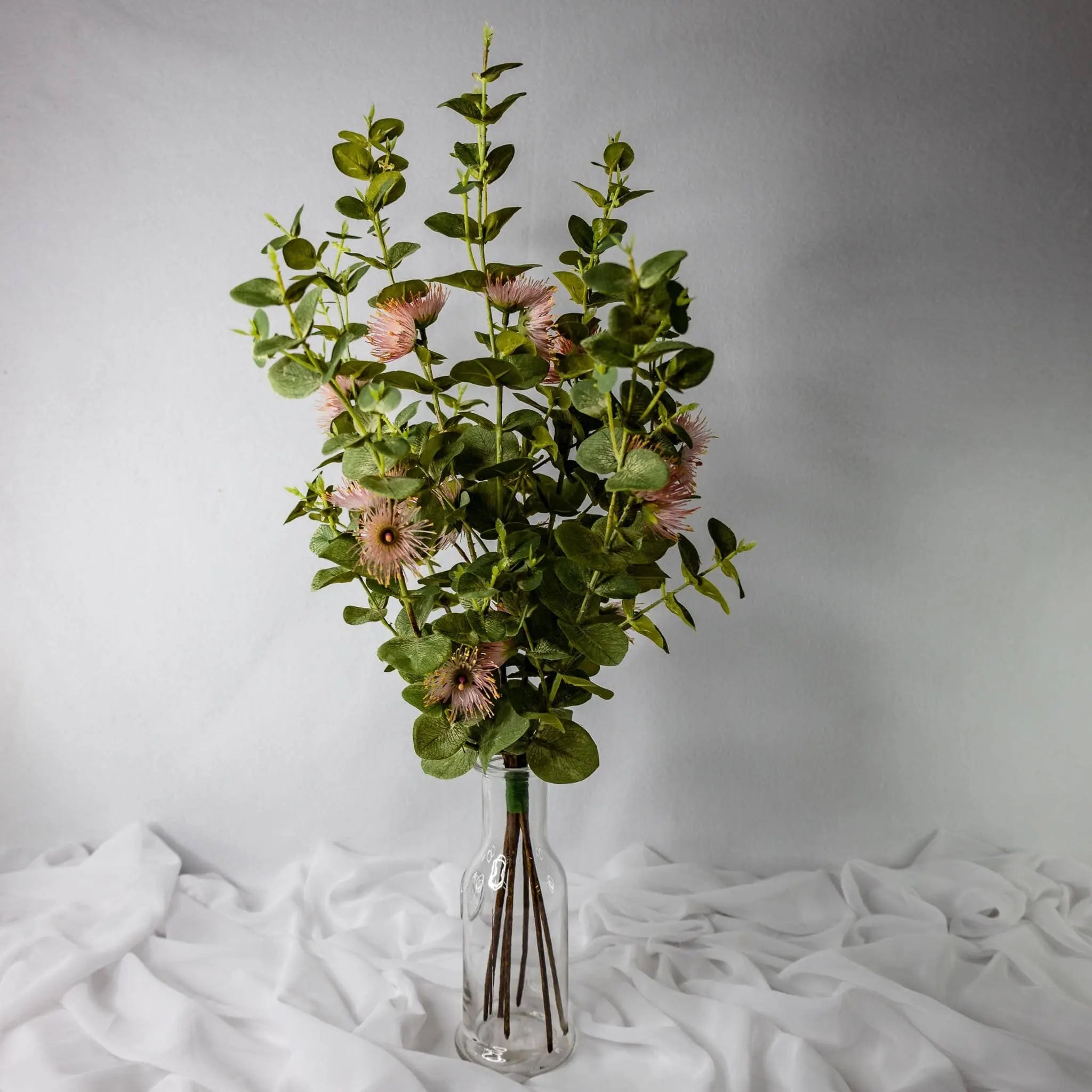 Pink Flowering Gum Blossom Each Stem - Realistic Artificial Flowers Realistic Artificial Flowers