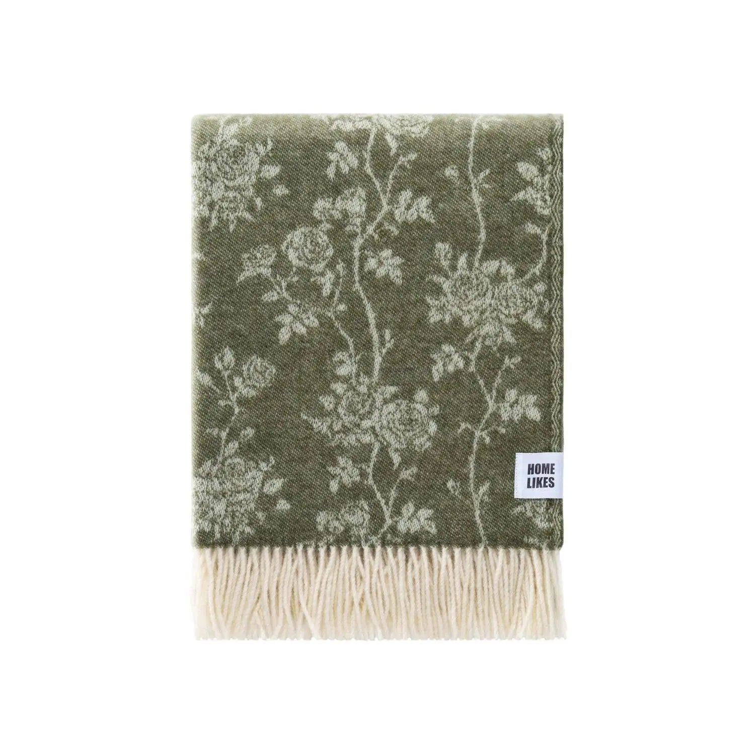 Roses Recycled Merino Throw JJ Textile