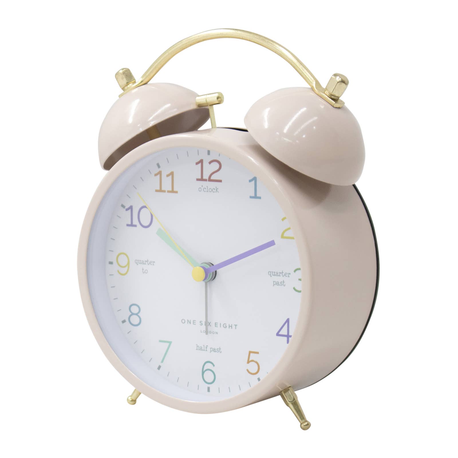 LEARN THE TIME Blush Alarm Clock One Six Eight London