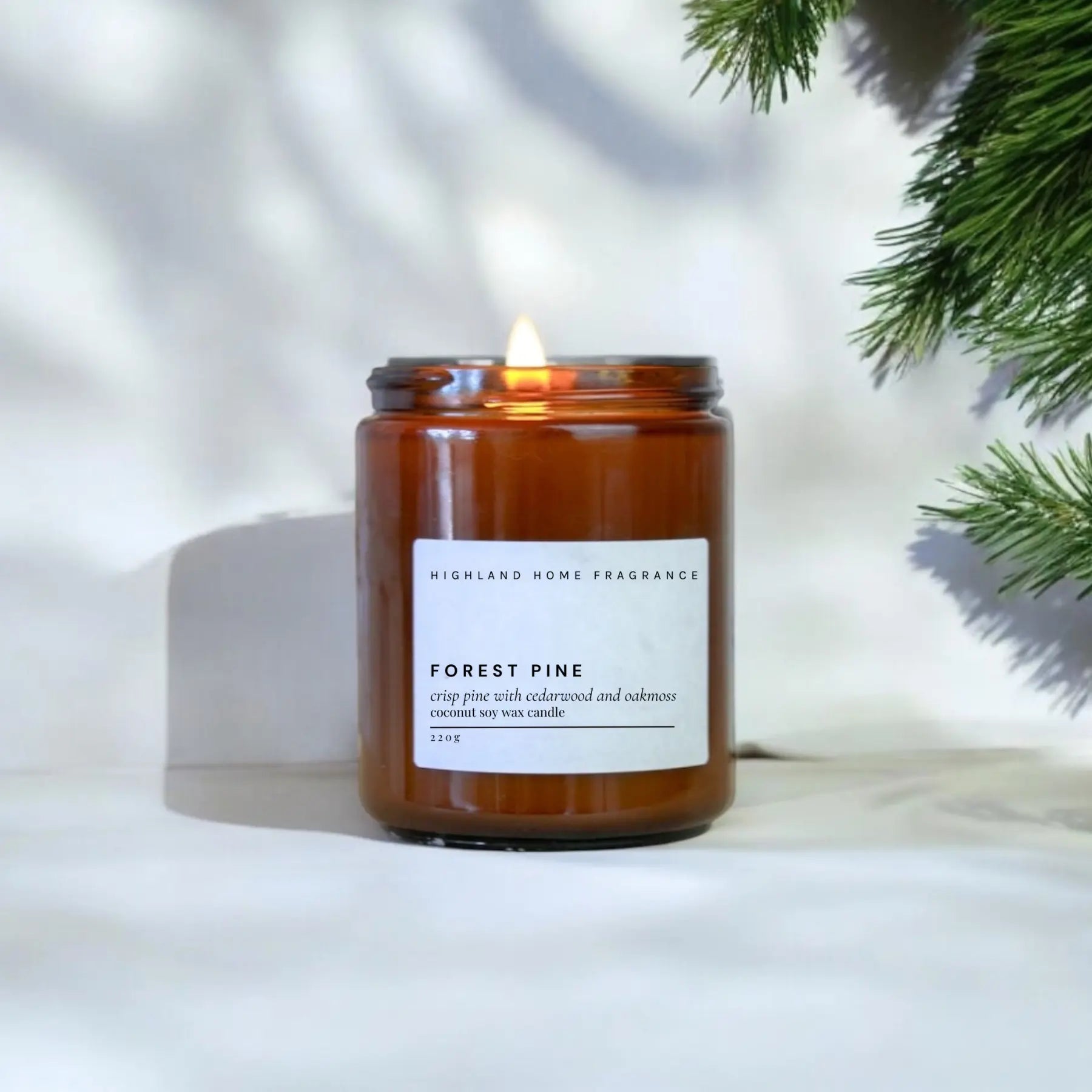 Forest Pine | Pine & Cedarwood - 220g CocoSoy Candle Highland Home Fragrance