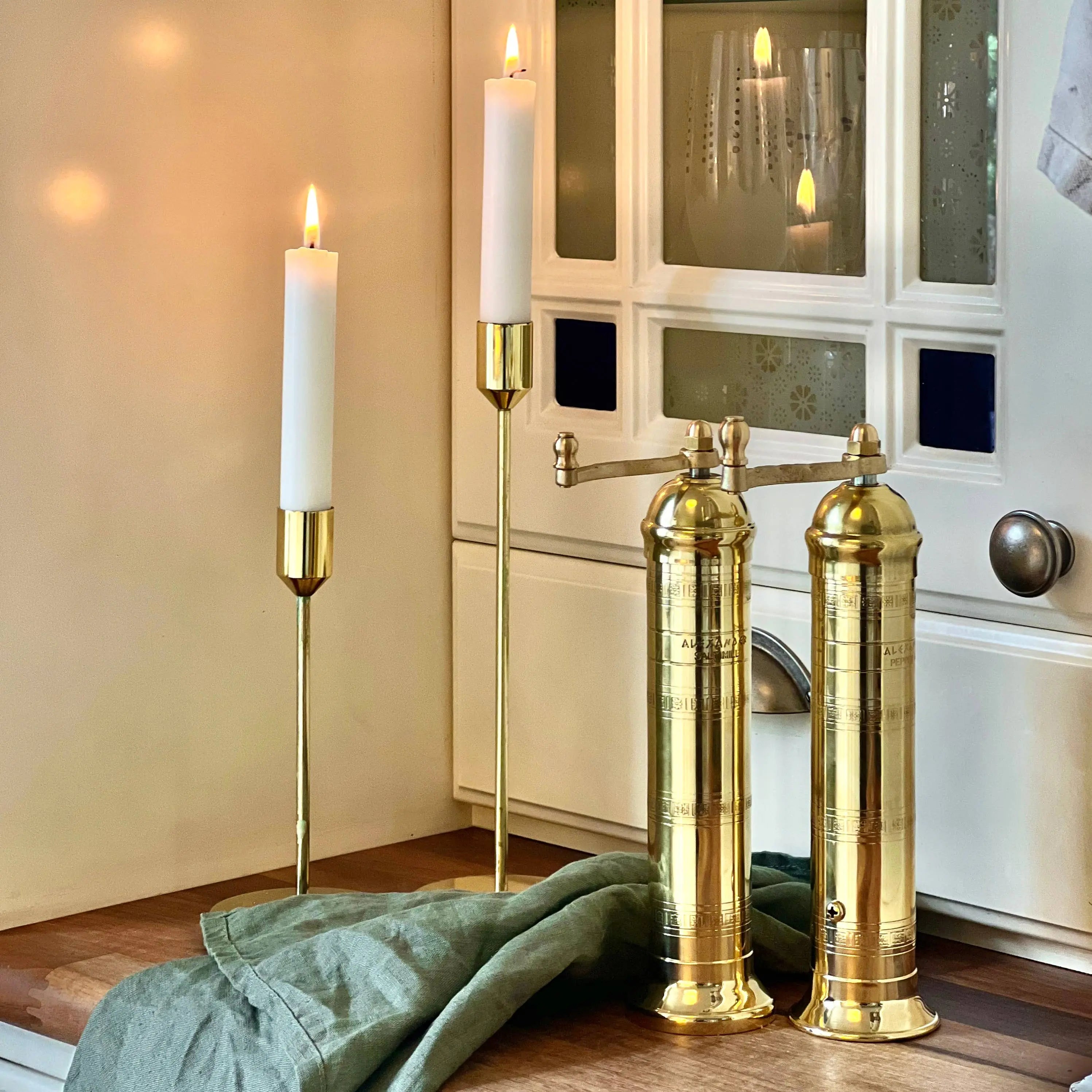 The original 'Brass Mill' - 9" pepper grinder Rune-Jakobsen Design