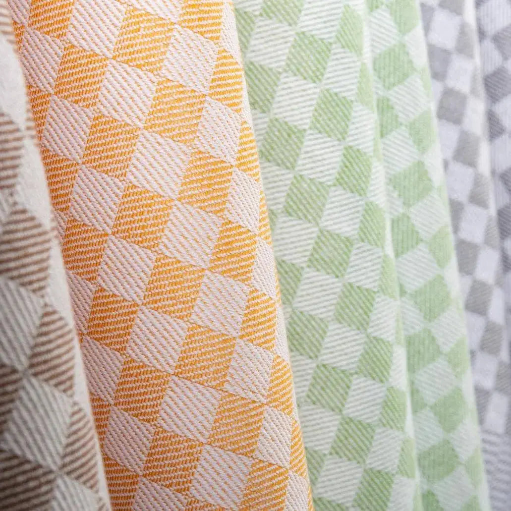 'Squares' - Cotton tea towels: Black Rune-Jakobsen Design