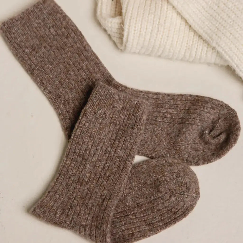 The Comfiest Socks – Light Choccy (L/XL) Bed & Butter