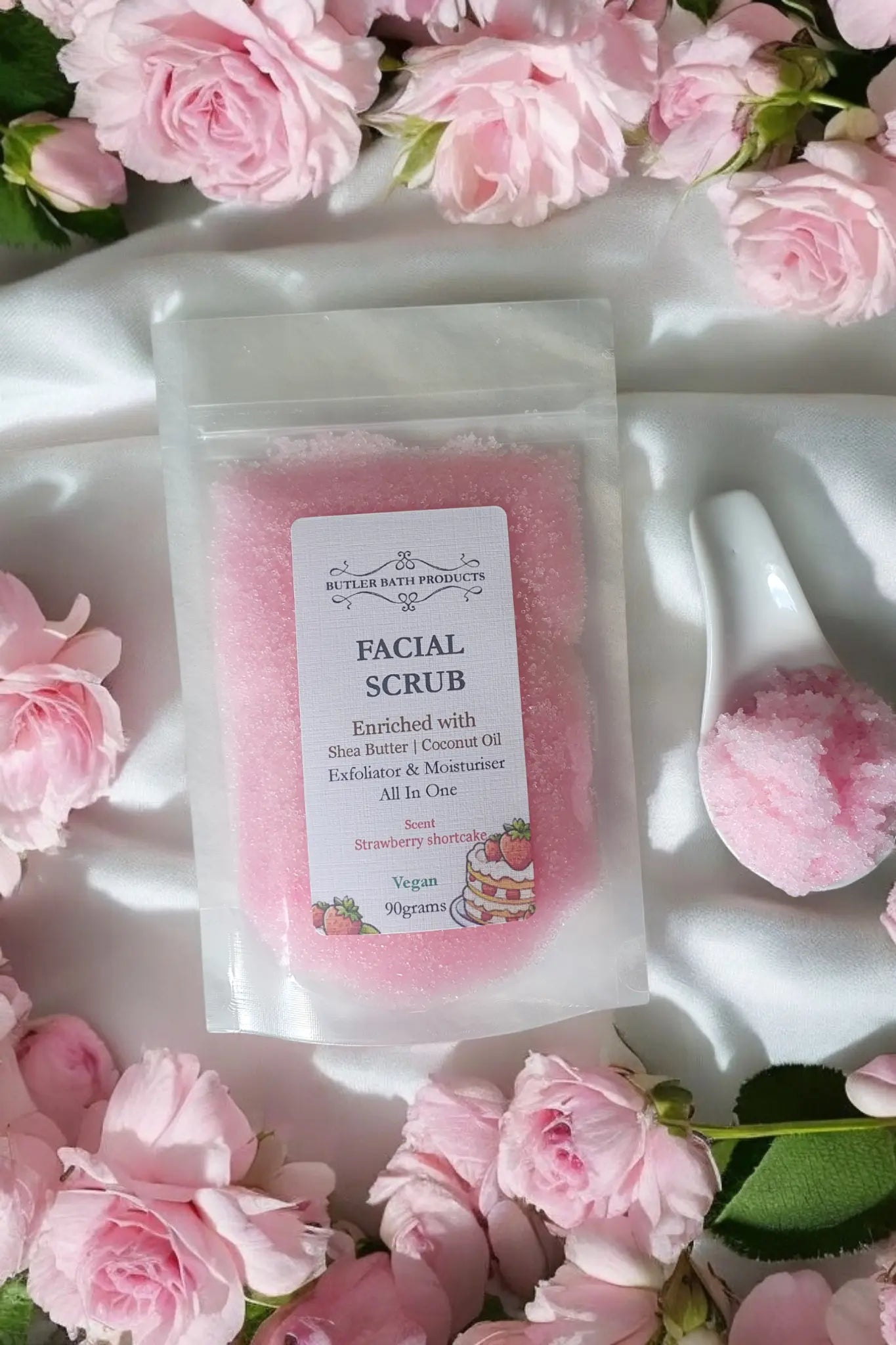 Facial Scrubs: Gardenia Butler Bath Products
