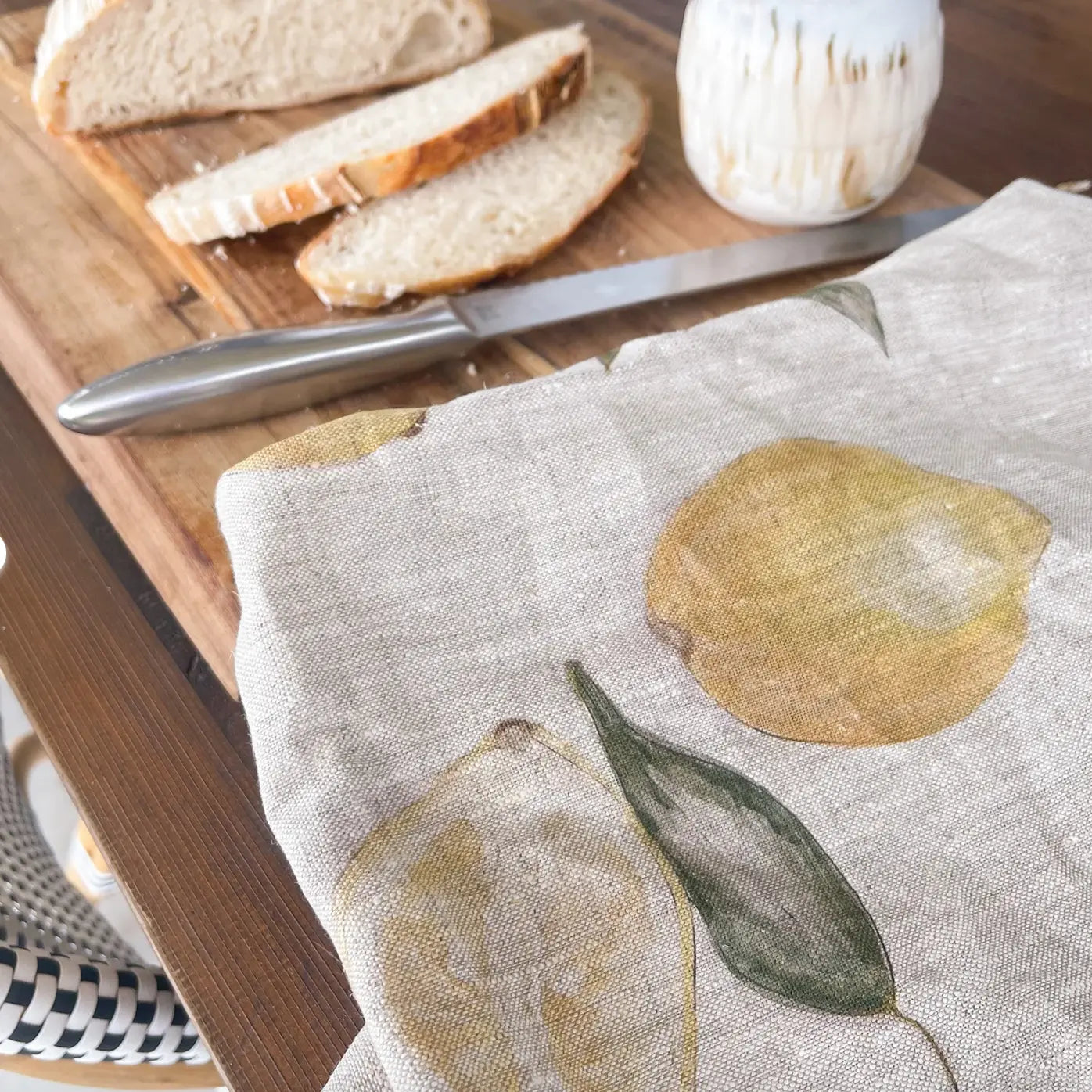 Lemon Linen Tea Towel treasureinventory