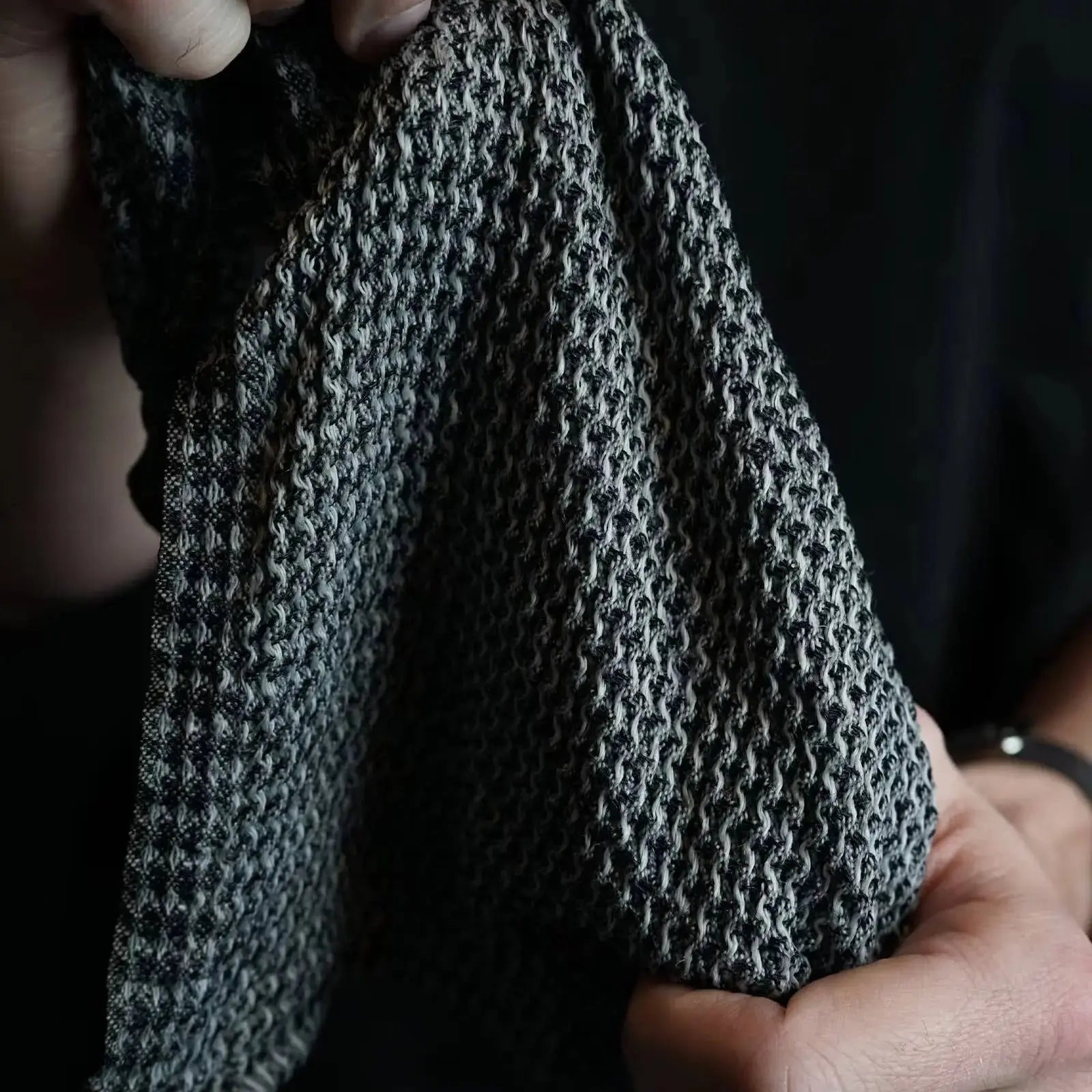 'Cloth' linen dishcloth 12x12" in 4 colors: Black Rune-Jakobsen Design