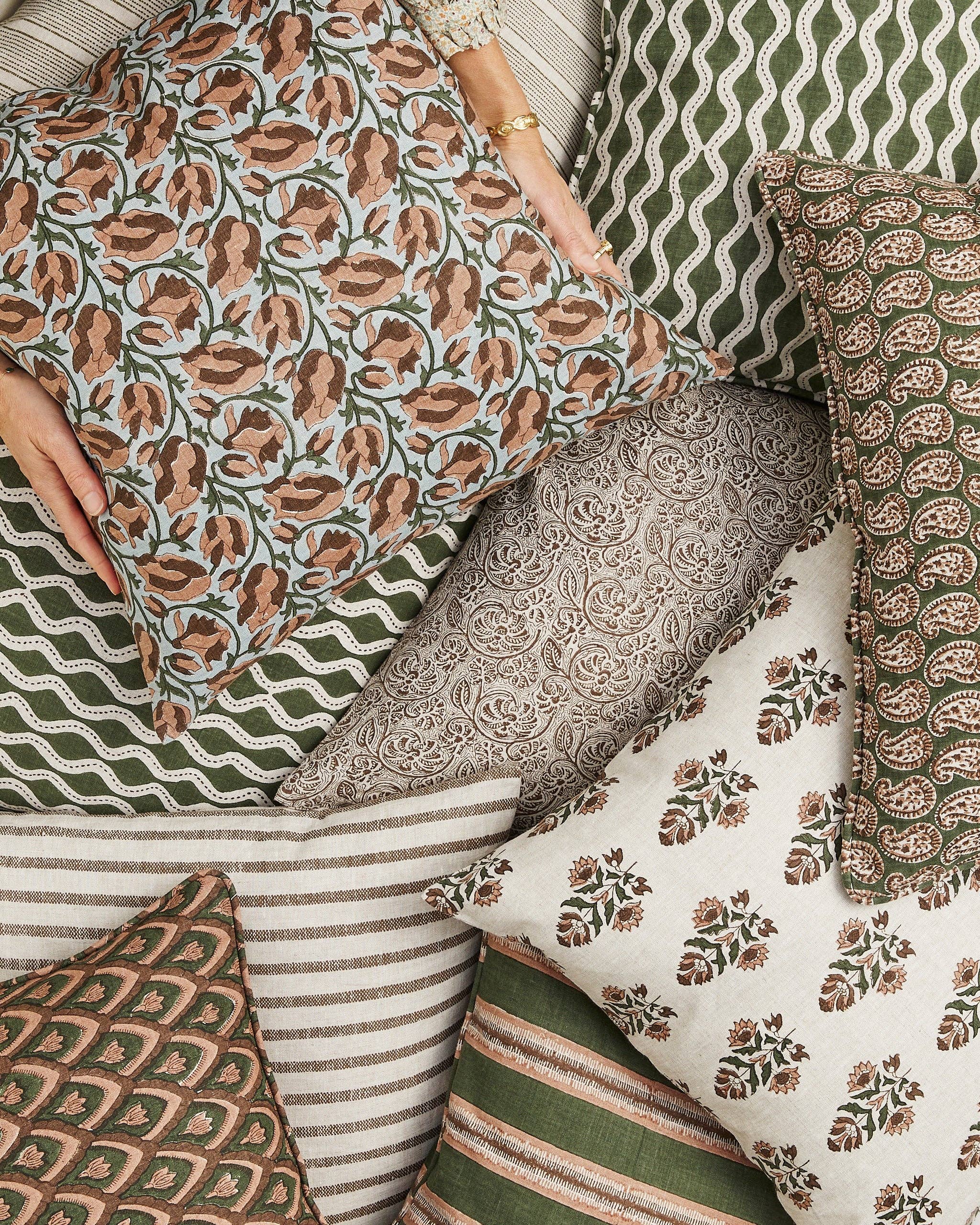 Lahore Rosewood Cushion Cover Only - 50cm x 50cm Walter G