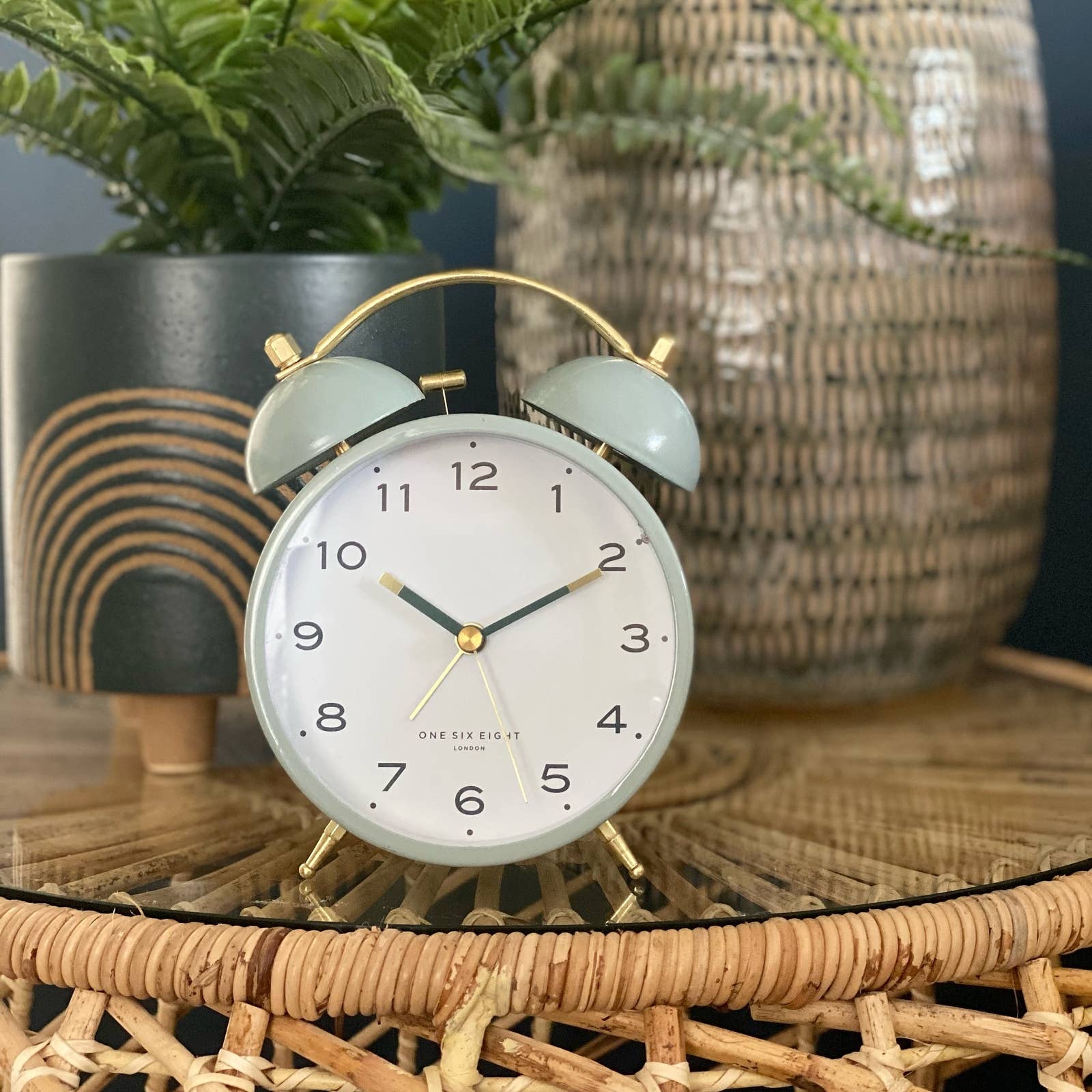 Elsa Sage Green Alarm Clock One Six Eight London