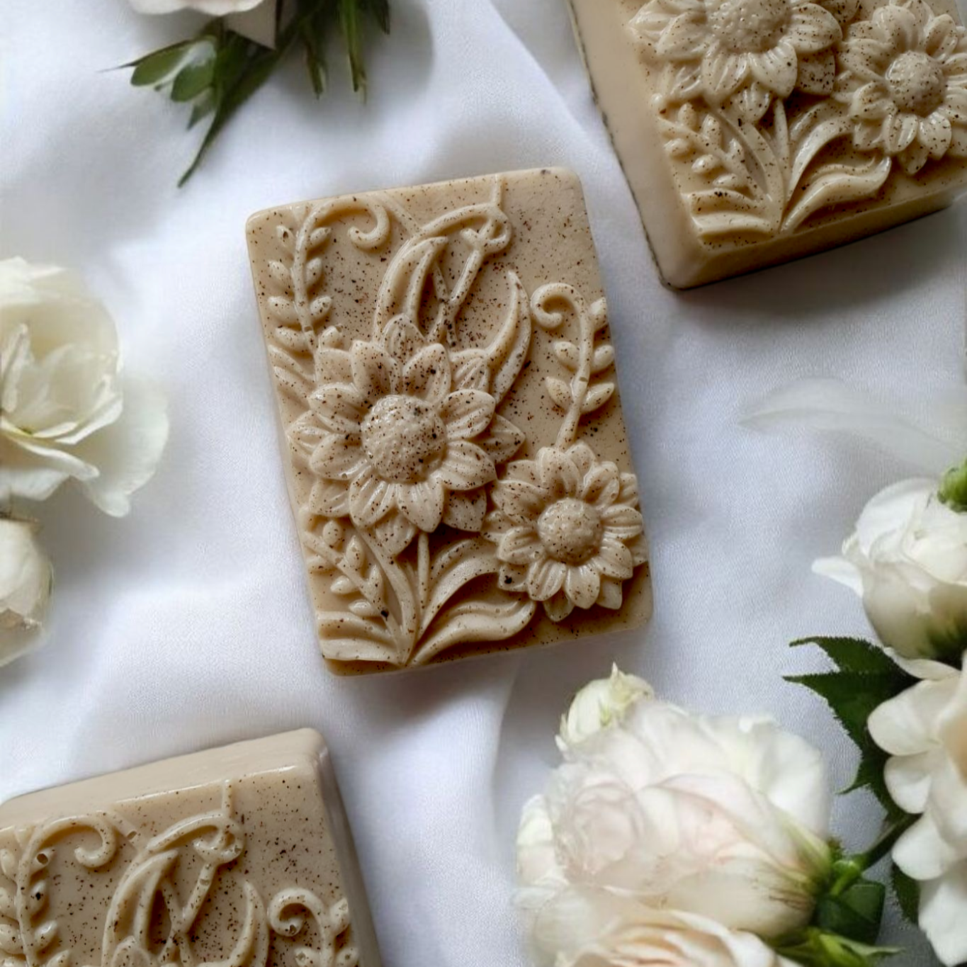 Coffee scrub soap bars