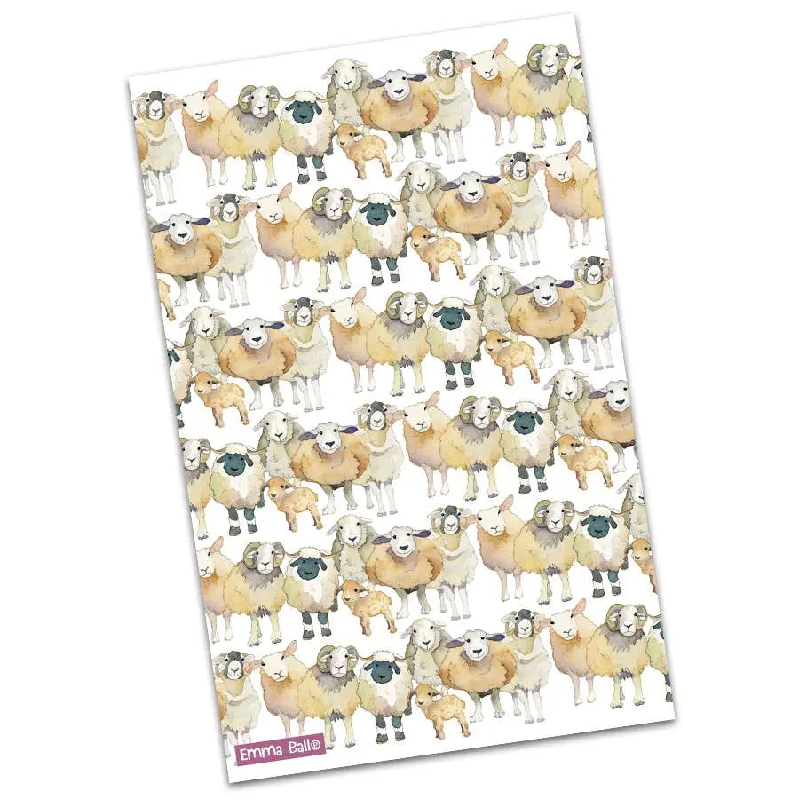 Repeating Sheep - Tea Towel Emma Ball Ltd
