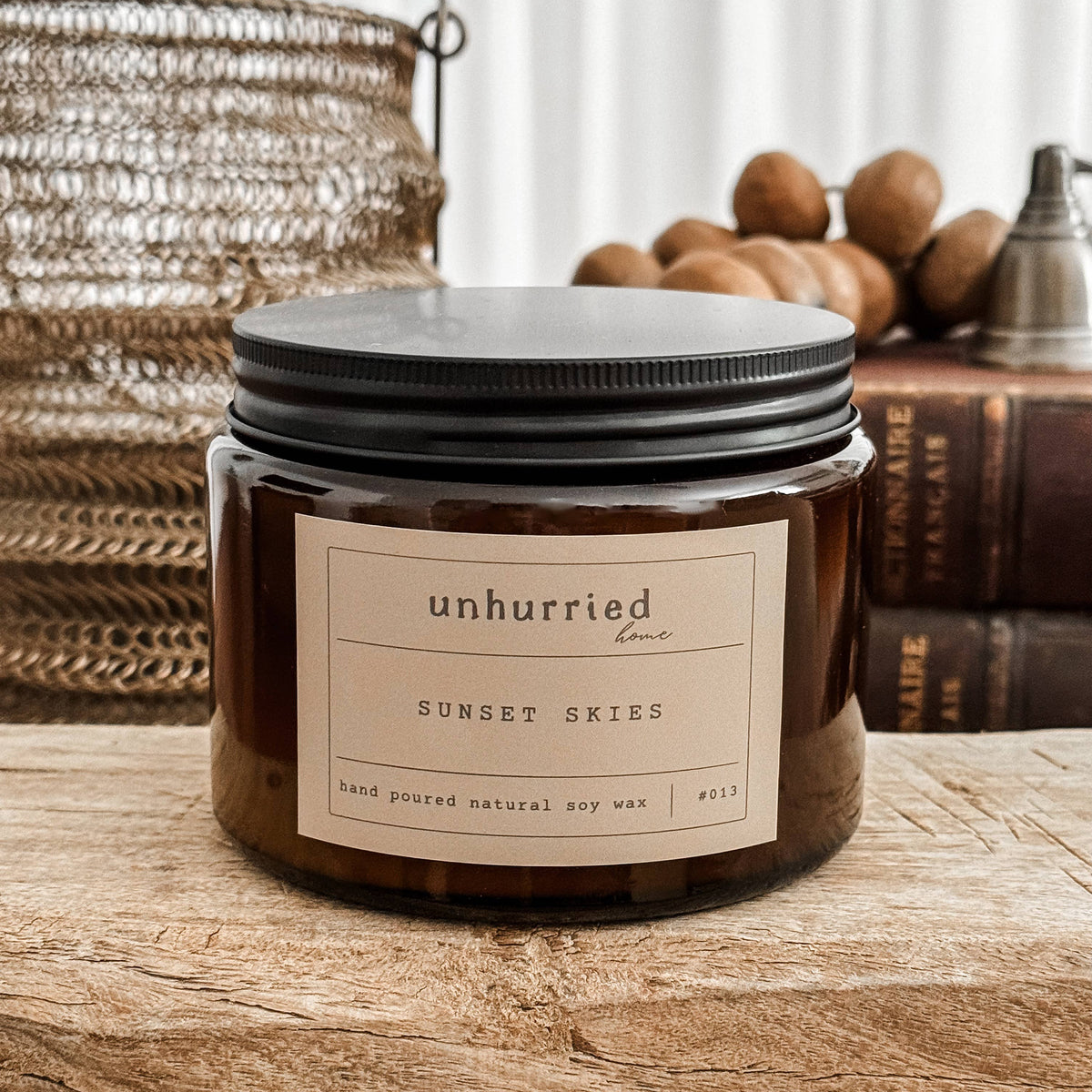 Sunset Skies Unhurried Handmade Soy Candle – Large