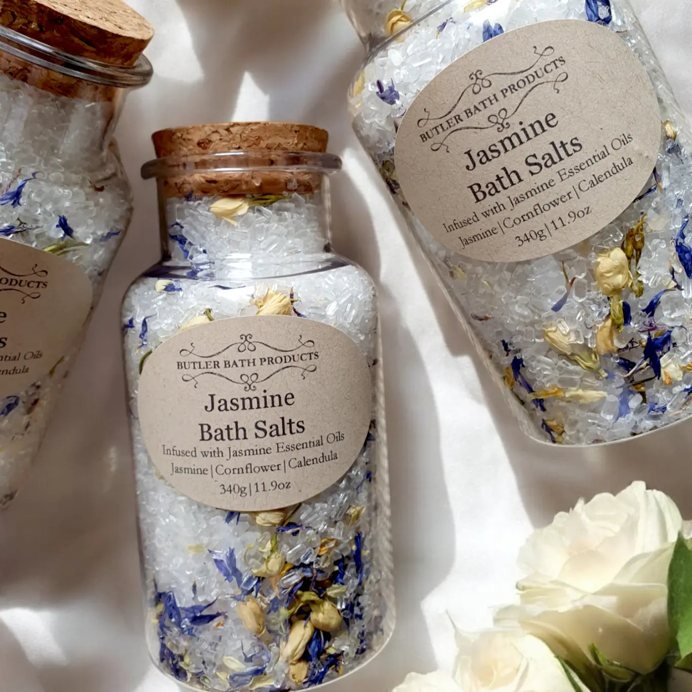 Jasmine bath salts soak - Epsom Butler Bath Products