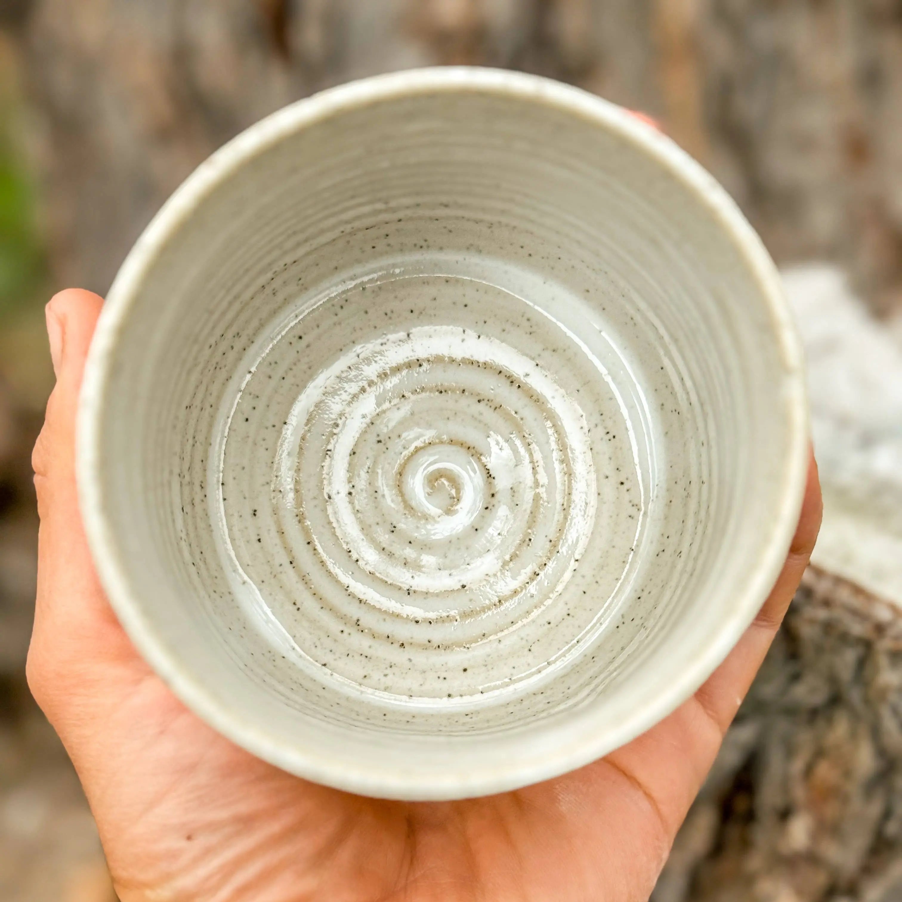 Ceramic Mug - Campsite / Traveller: WIthout handle Wolf and Clay Pty Ltd