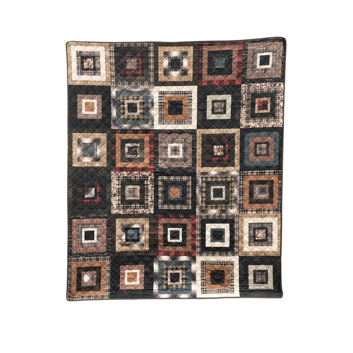 Donna Sharp Lodge Square Quilted Throw