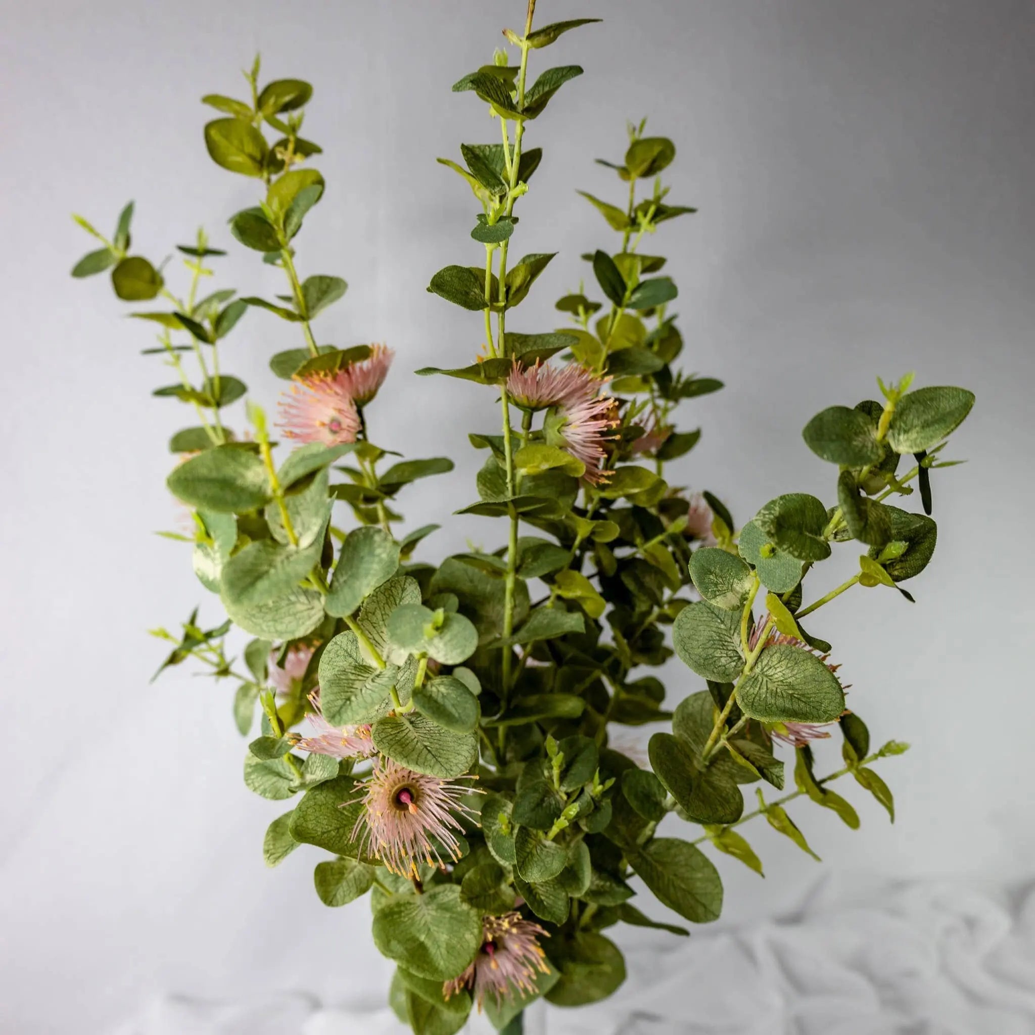 Pink Flowering Gum Blossom Each Stem - Realistic Artificial Flowers Realistic Artificial Flowers