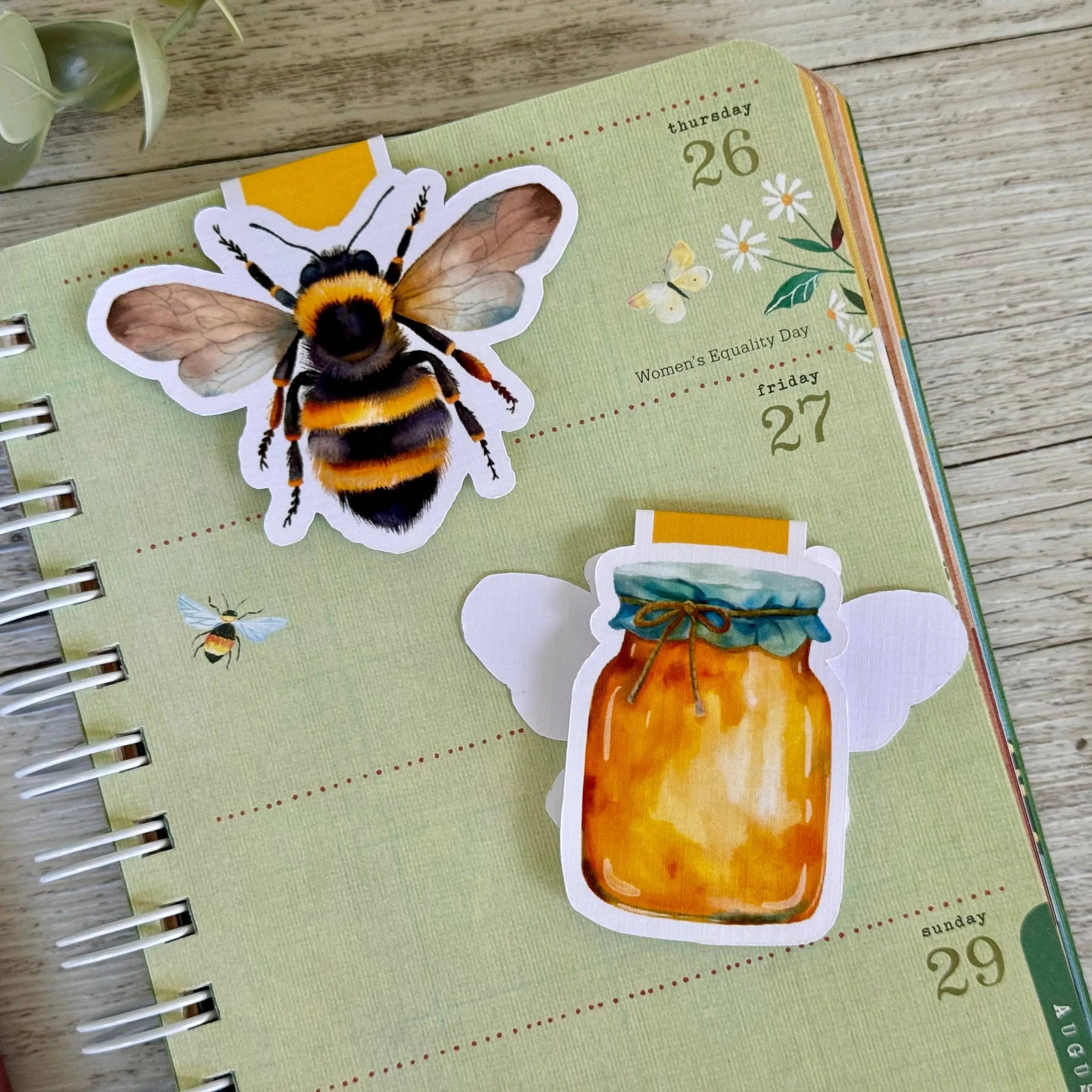 Bee & Honey Handmade Magnetic Bookmark