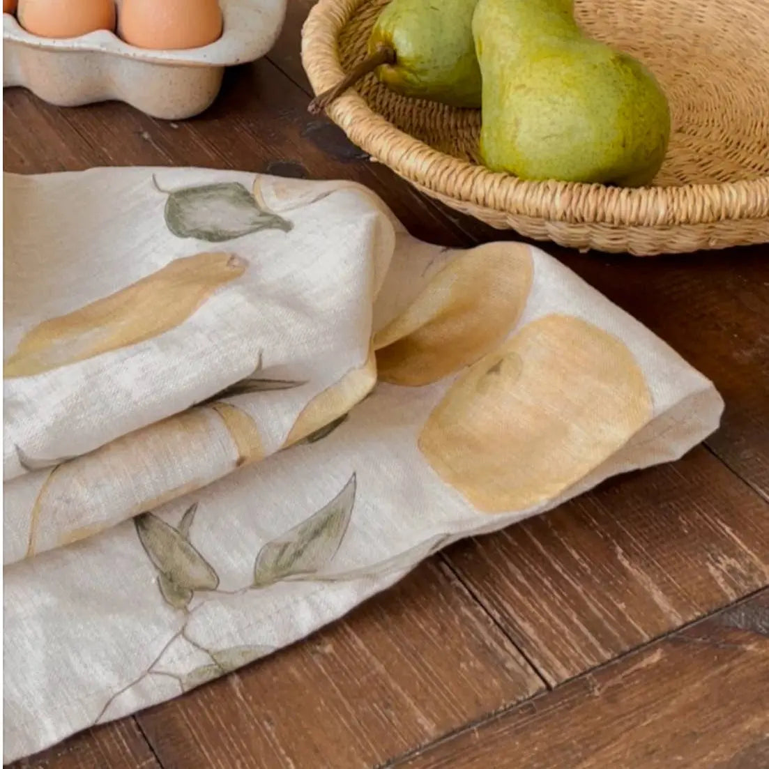Lemon Linen Tea Towel treasureinventory