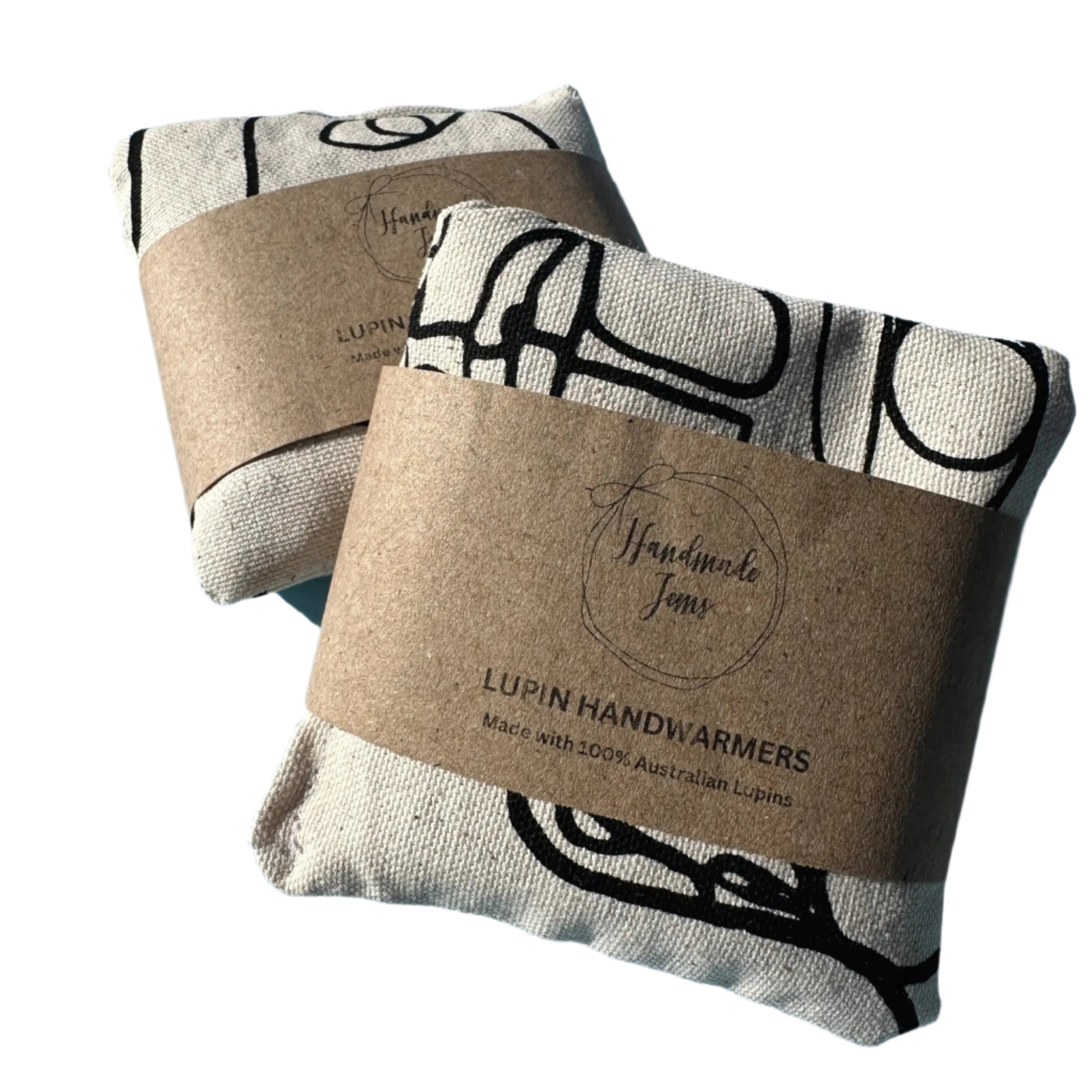 Faces Print Lupin Handwarmers (2-Pack) Handmade Jems