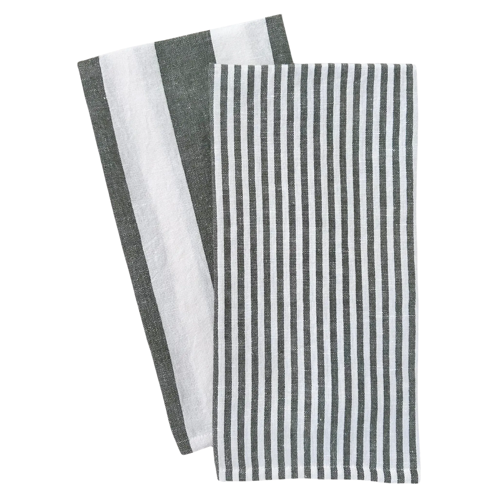 Stripe Tea Towel Set – Green (2 Pack) Porter Lane Home