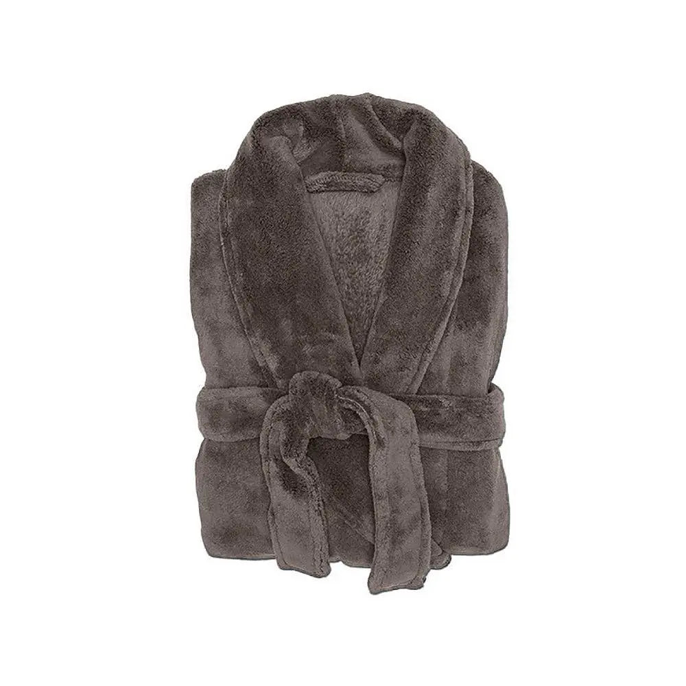 Microplush Bath Robe: Bitter-Choc / Small/Medium Bambury