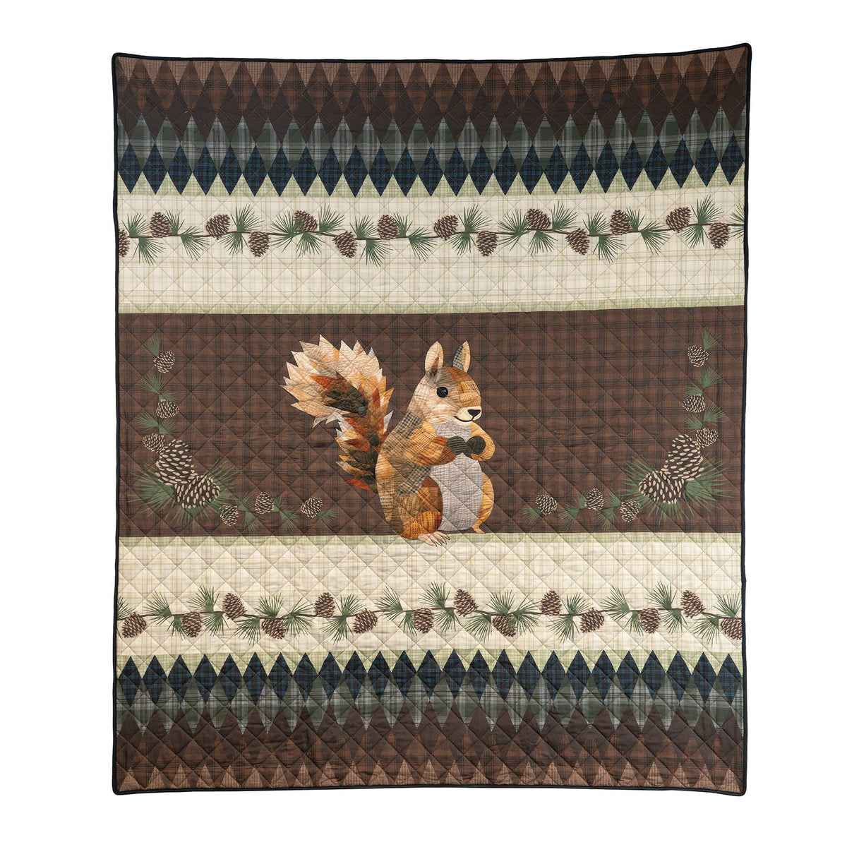Donna Sharp Pine Circle Woodland Quilted Throw