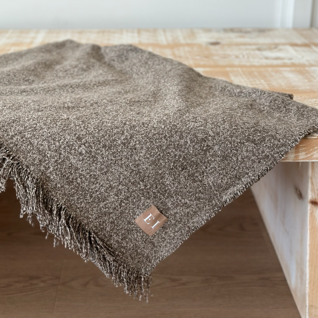 Soft Chocolate Brown Throw 125x175 Ellenvale Trade