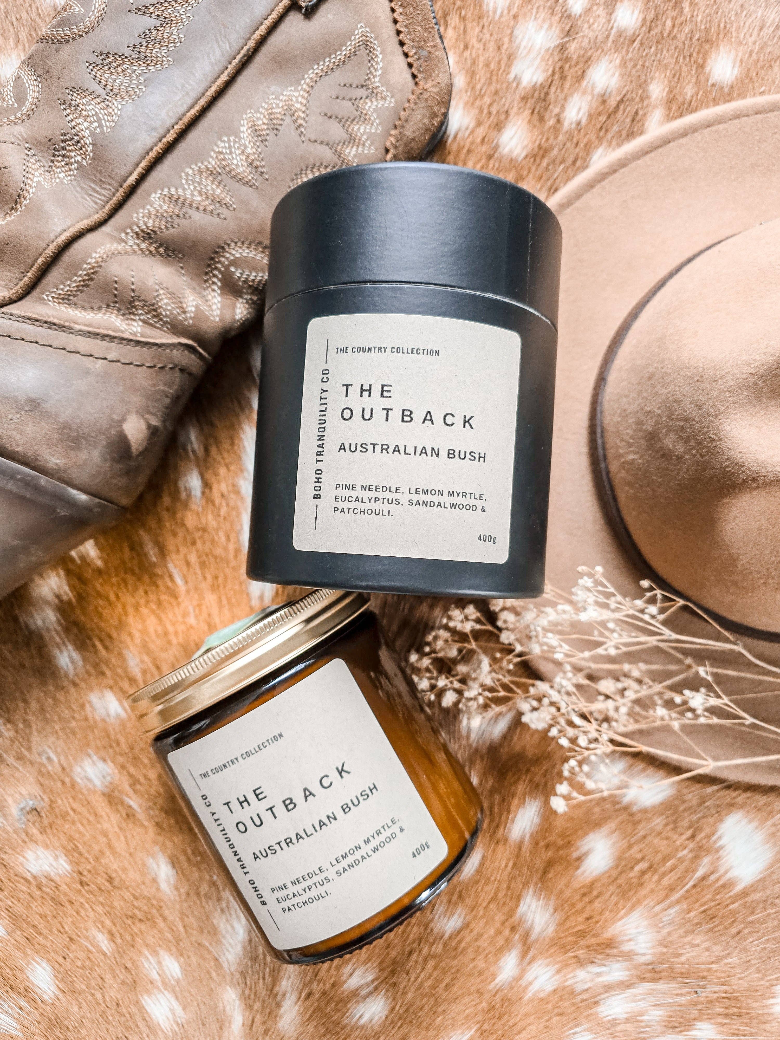 THE OUTBACK CANDLE - Australian Bush Boho Tranquility Co