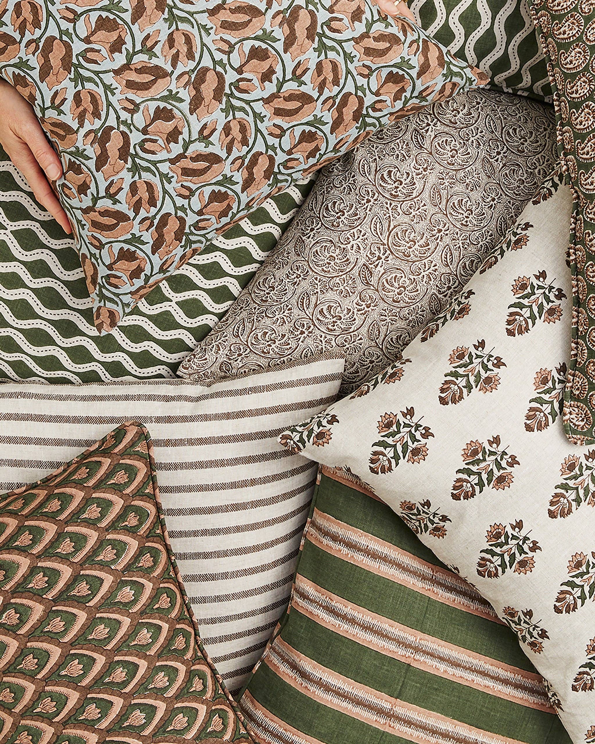 Kythira Cocoa Cushion Cover Only - 55cm x 55cm Walter G