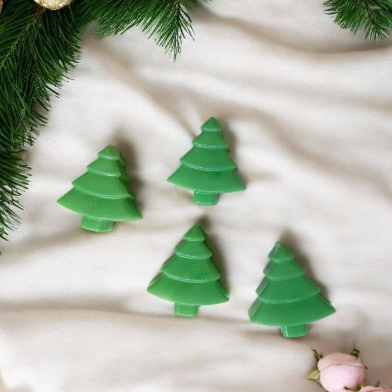 Christmas tree soap bars Butler Bath Products