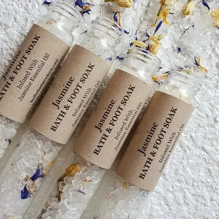 Bath Salt Soak Test Tubes: Jasmine Butler Bath Products