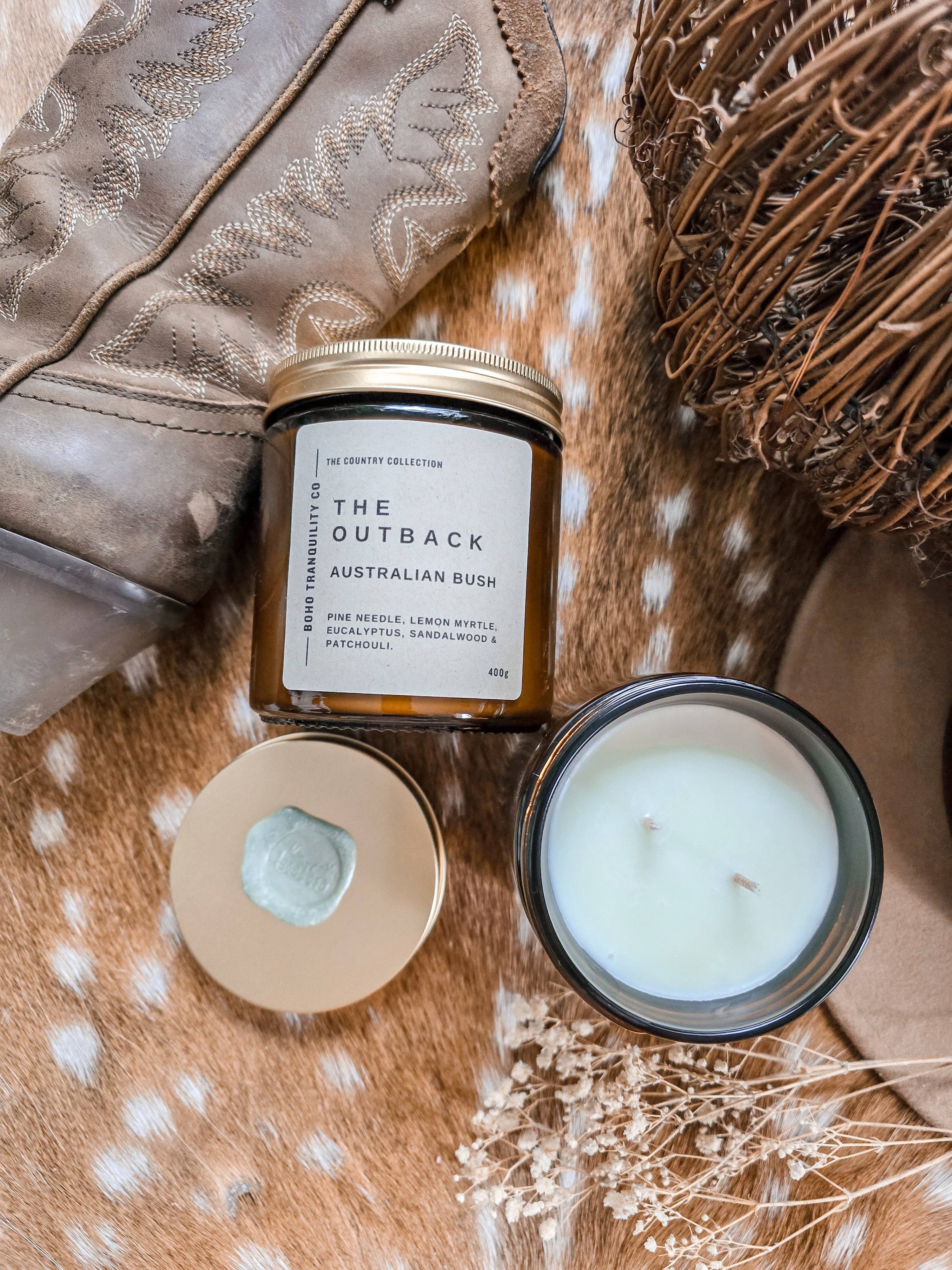 THE OUTBACK CANDLE - Australian Bush Boho Tranquility Co
