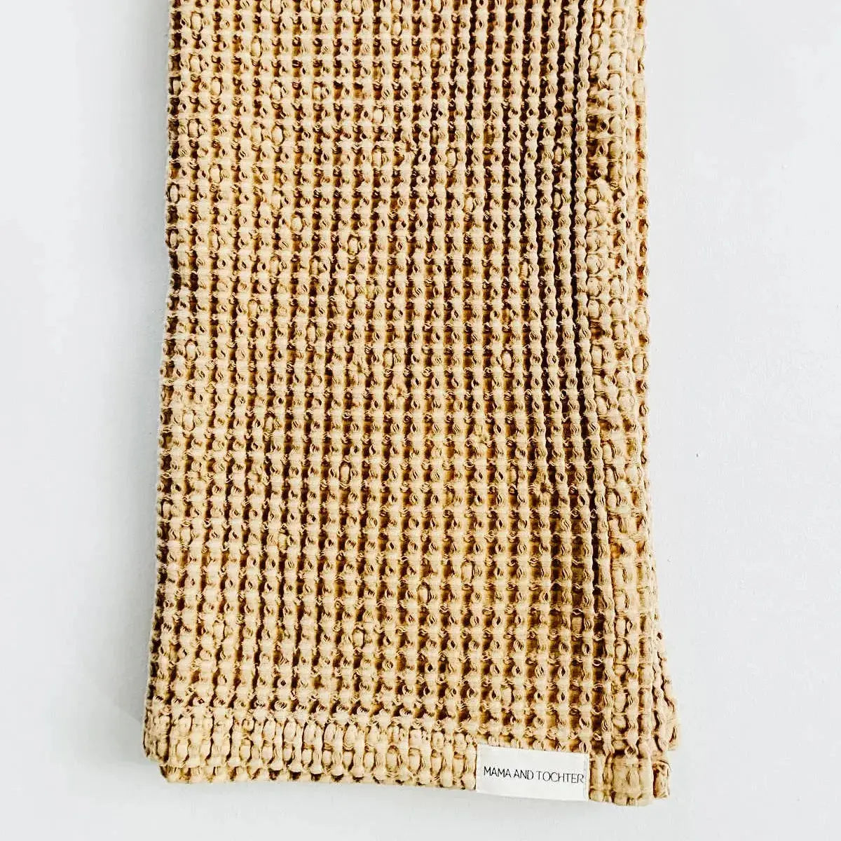 Organic Cotton Waffle Tea Towel XL – Rustic Country Kitchen | Light Rust Mama and Tochter