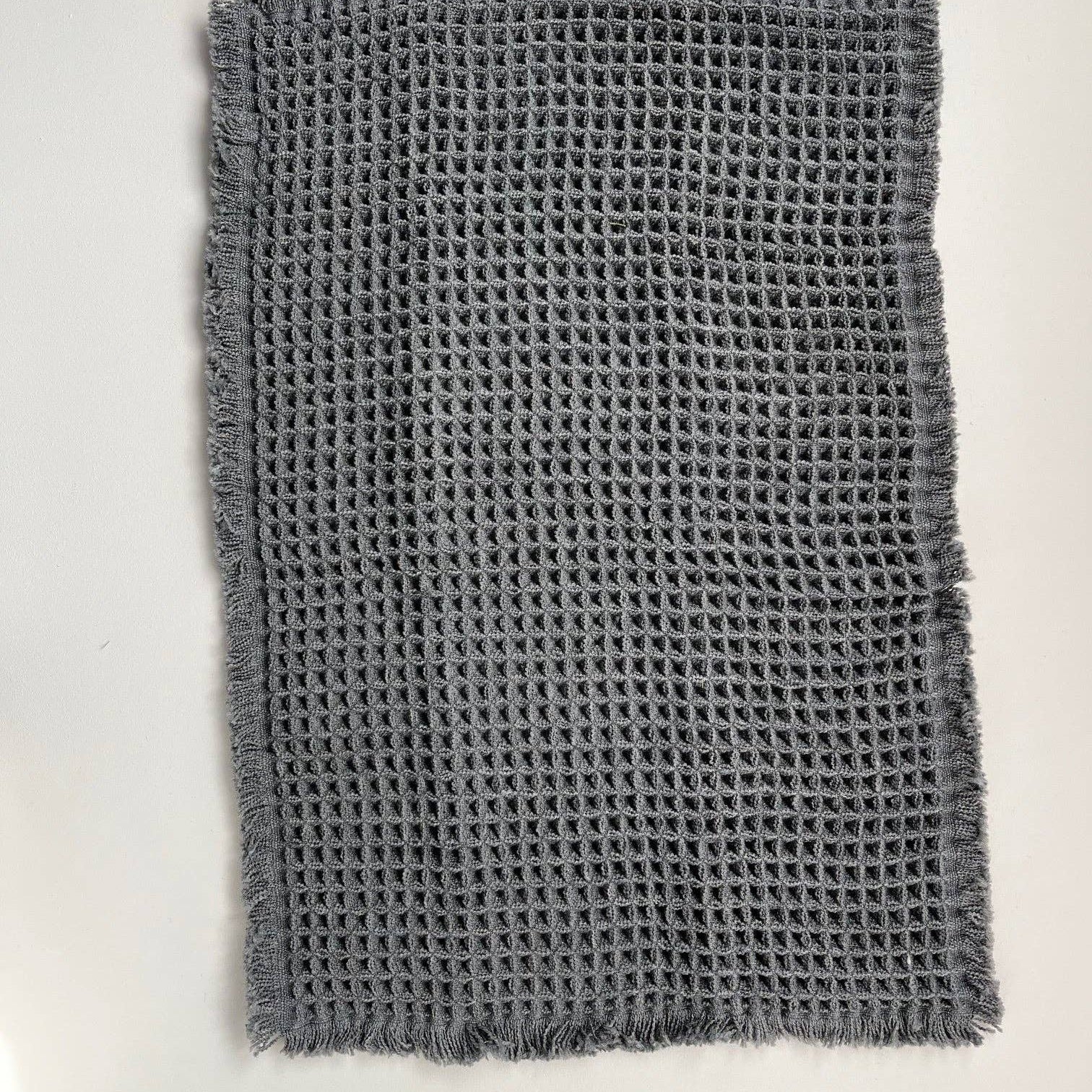 Microfiber Waffle Non slip Bath Mat - Charcoal Mama and Tochter