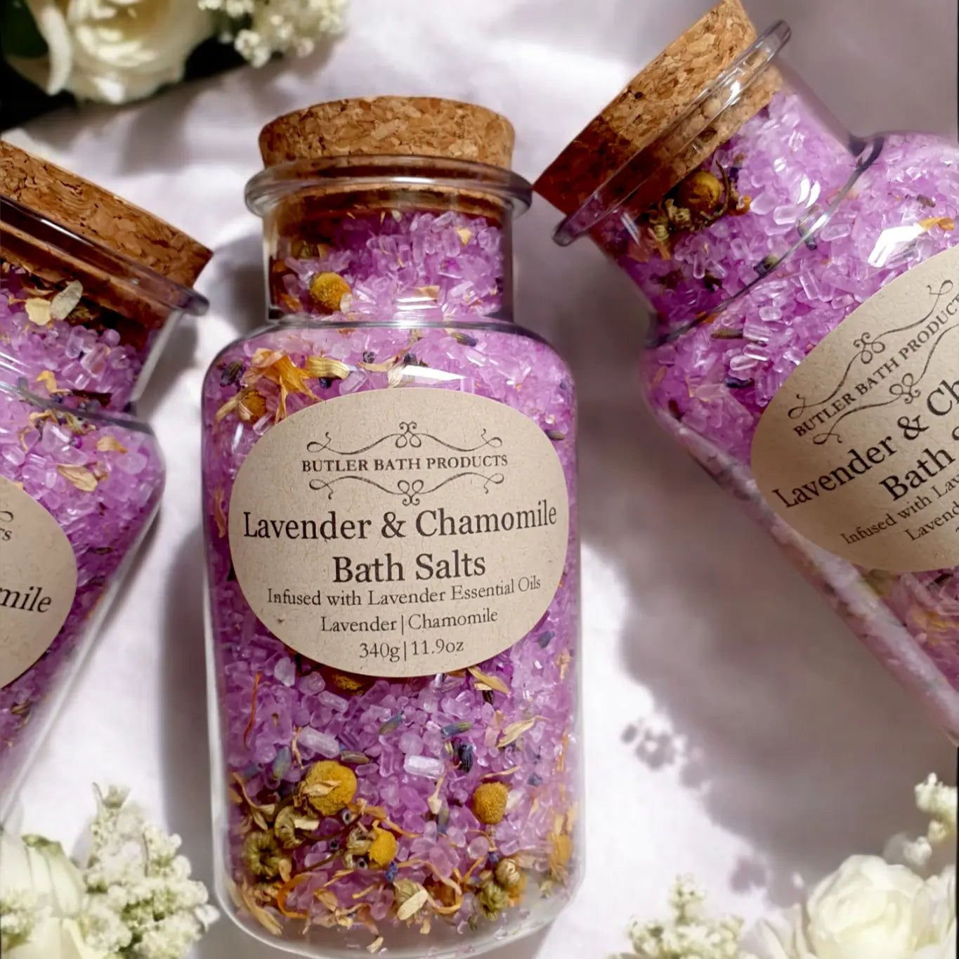 Lavender & Chamomile Bath Salts Soak - Epsom Butler Bath Products