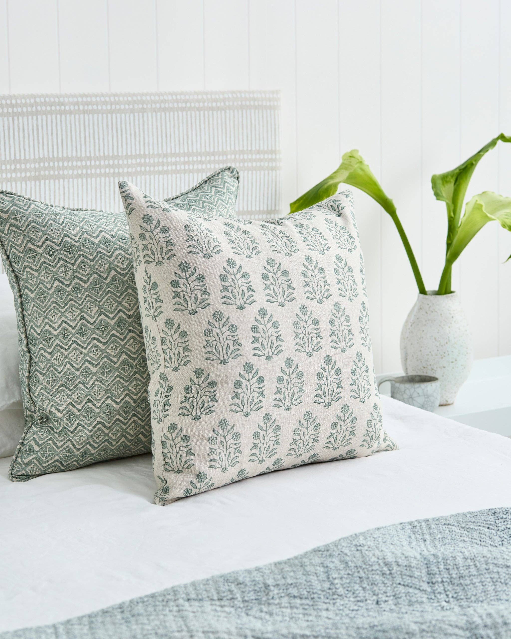 Amer Celadon Cushion Cover Only - 50cm x 50cm Walter G