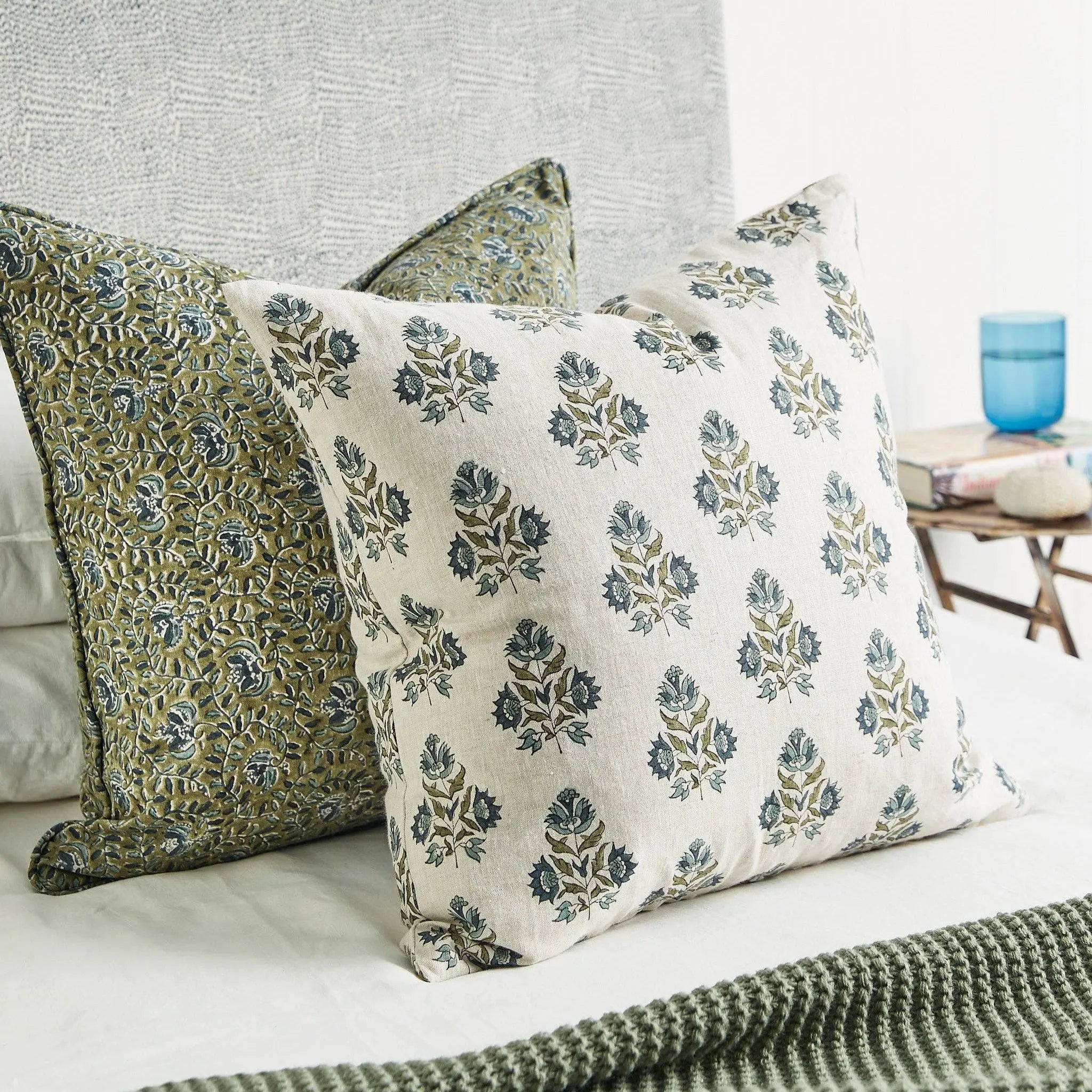 Ankara Slate Pillow 50cm x 50cm - Cover Only Walter G