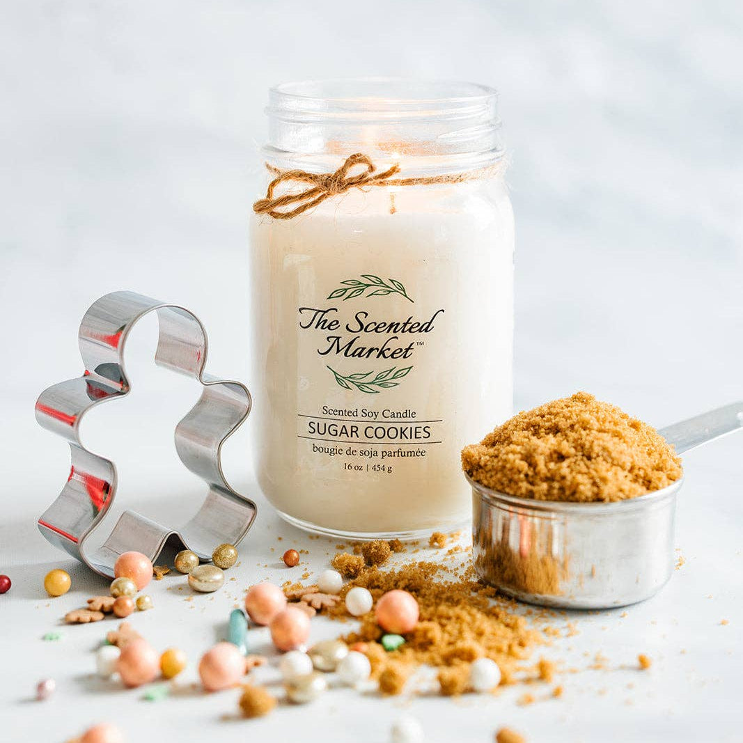 SUGAR COOKIES Soy Wax Candle 16 oz The Scented Market